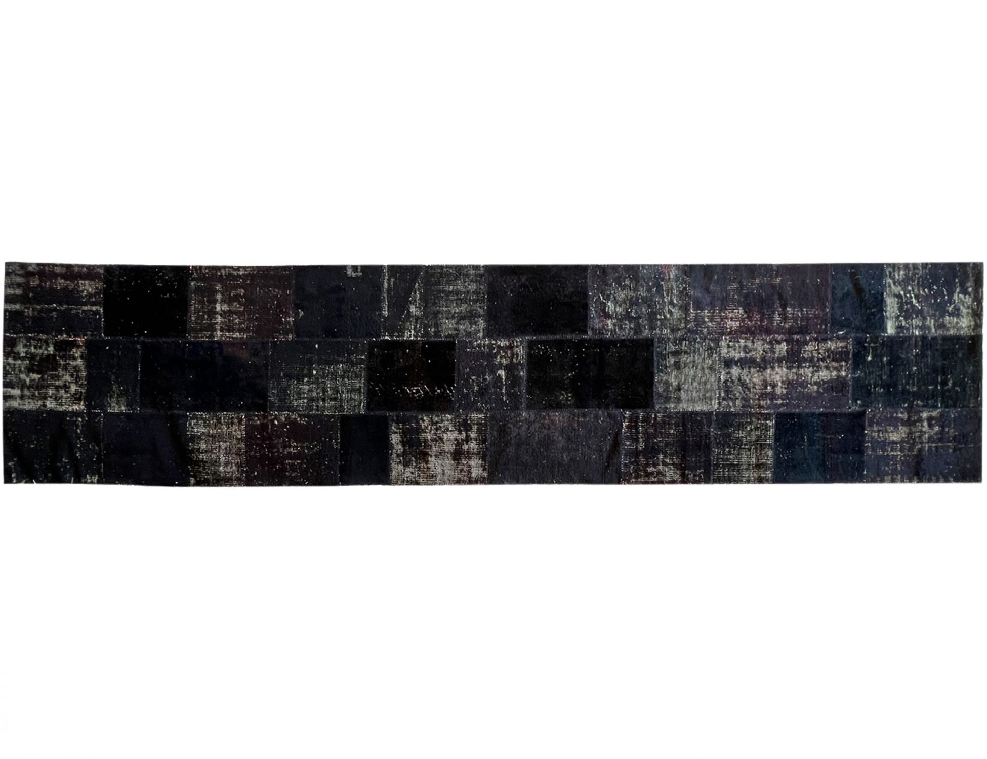 Patchwork Χαλί  Μαύρο <br/>480 x 100 cm