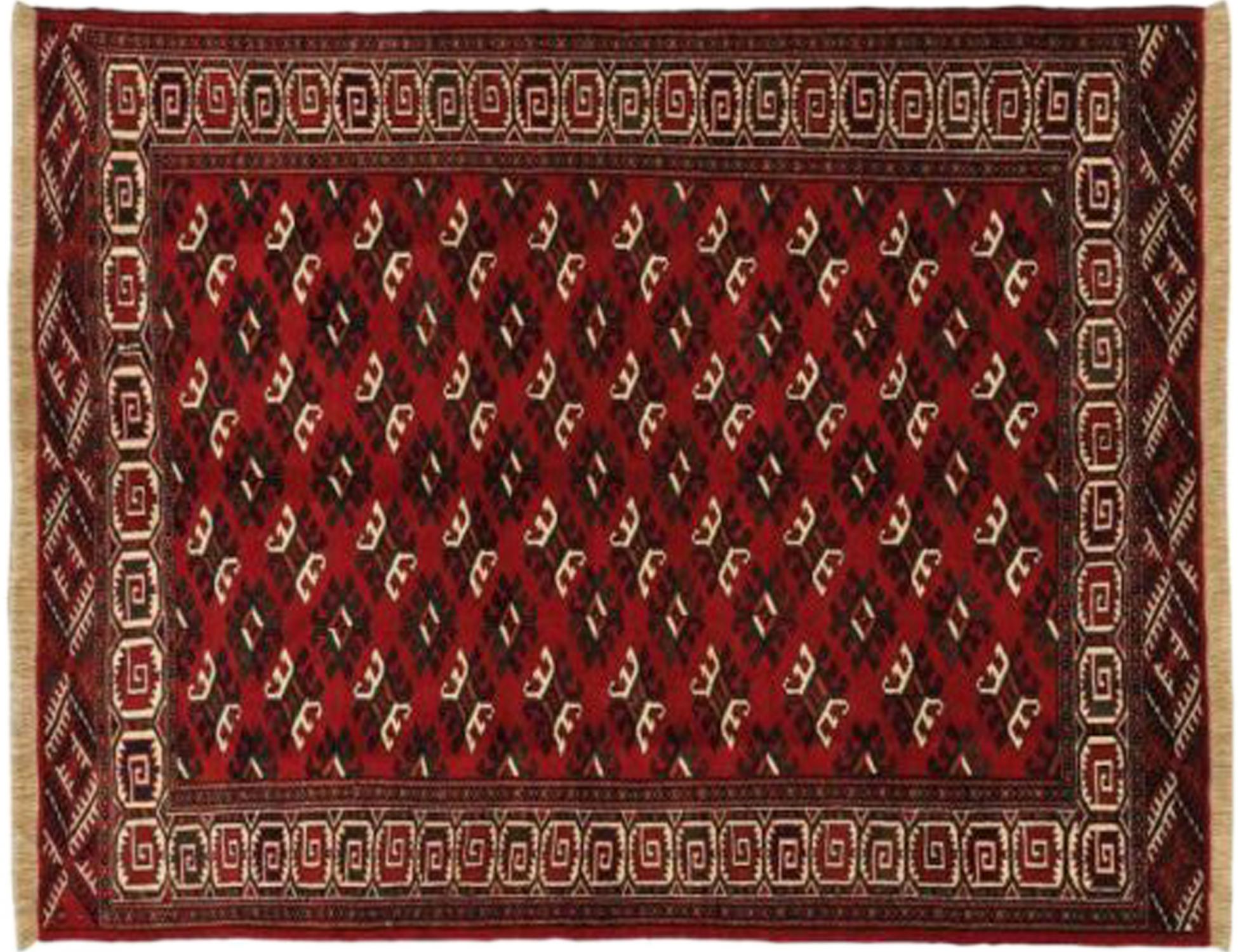 TURKMAN ΧΑΛΙ  Κόκκινο <br/>159 x 114 cm