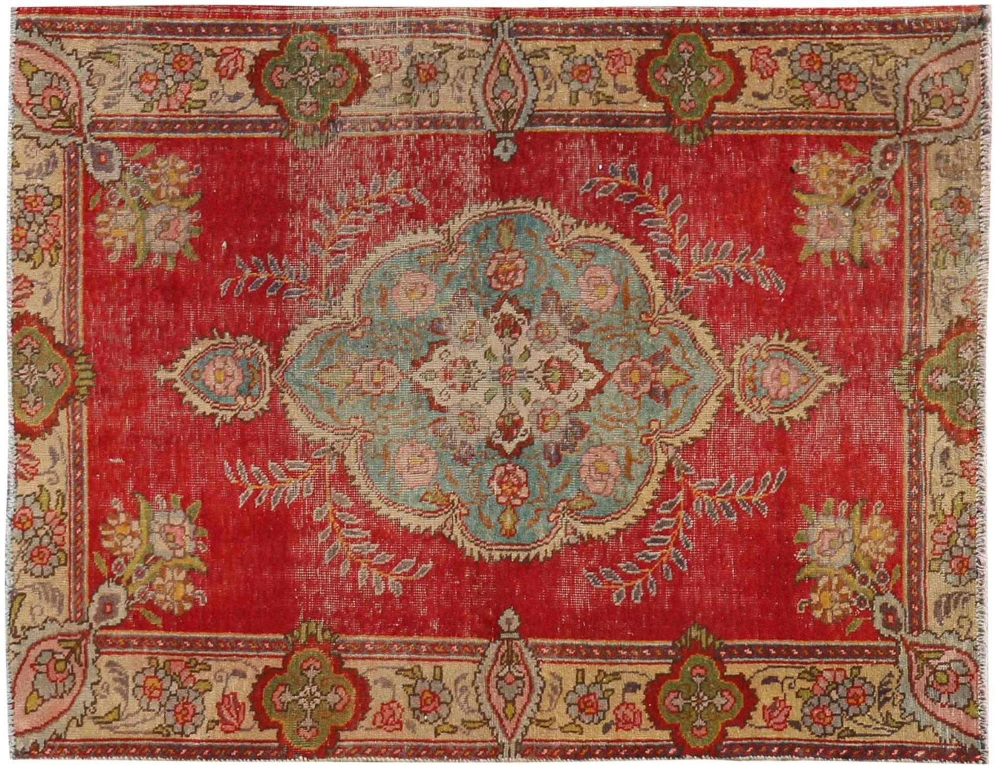 Retro Rug  Κόκκινο <br/>165 x 128 cm