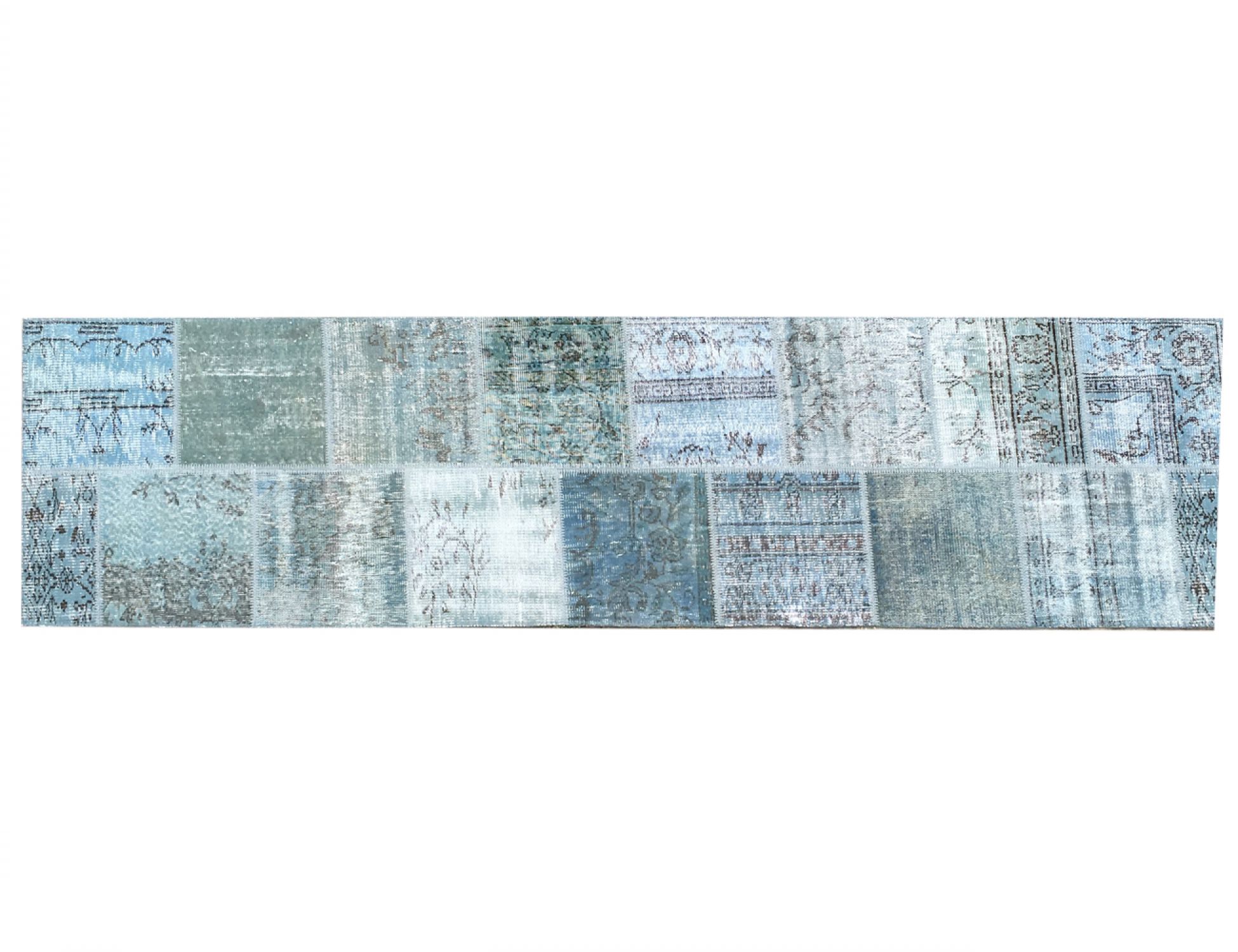 Patchwork Χαλί  Μπλε <br/>341 x 79 cm