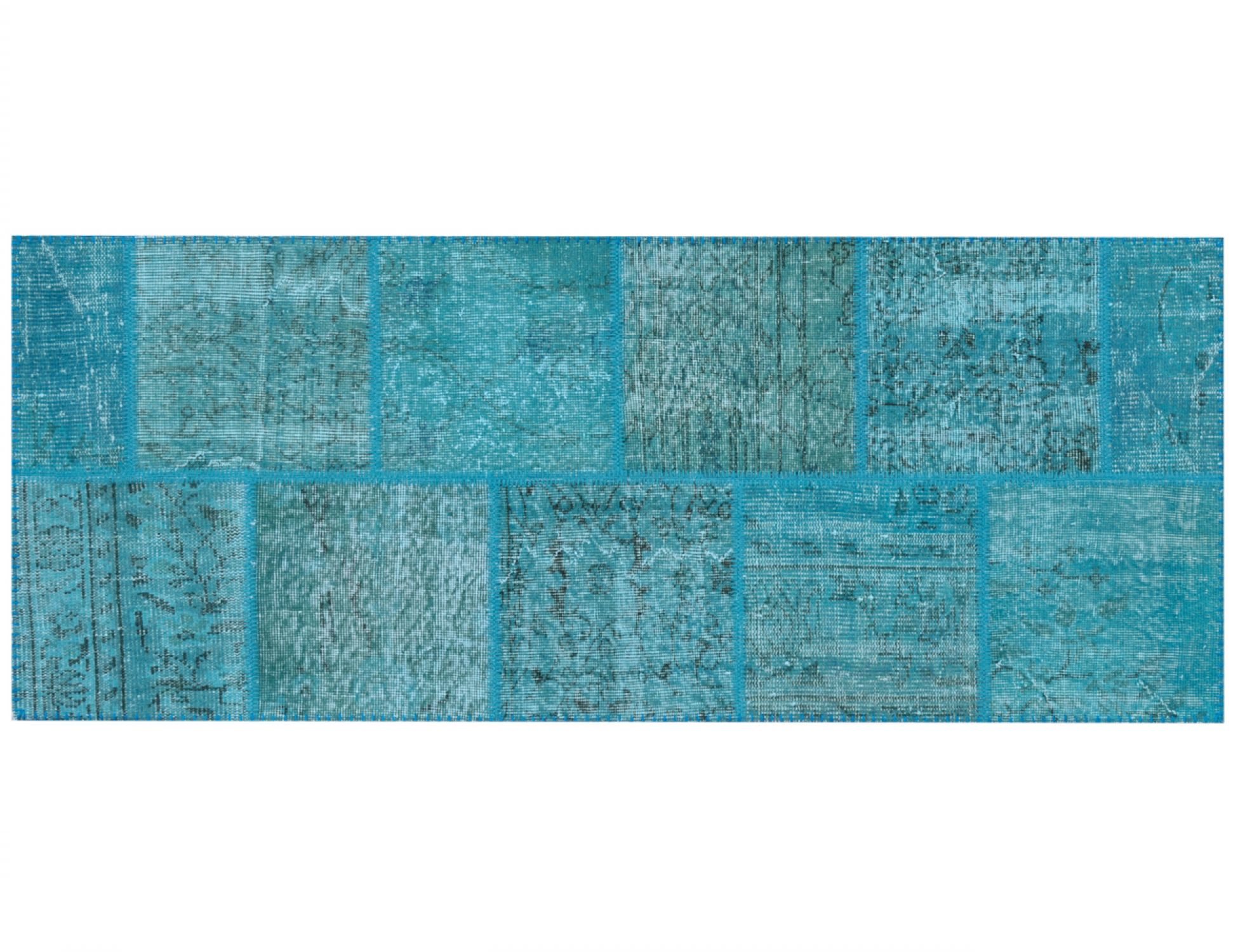 Patchwork Χαλί  Μπλε <br/>198 x 80 cm