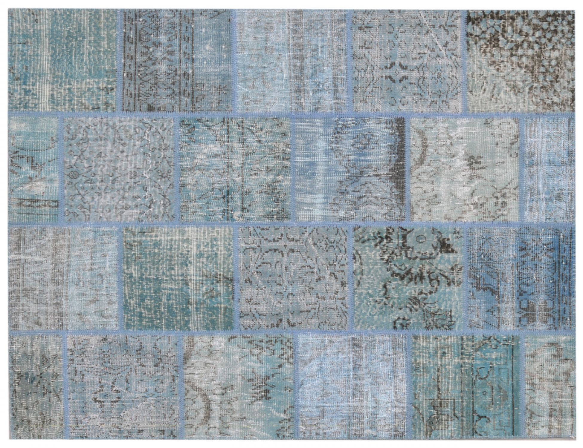 Patchwork Χαλί  Μπλε <br/>198 x 158 cm
