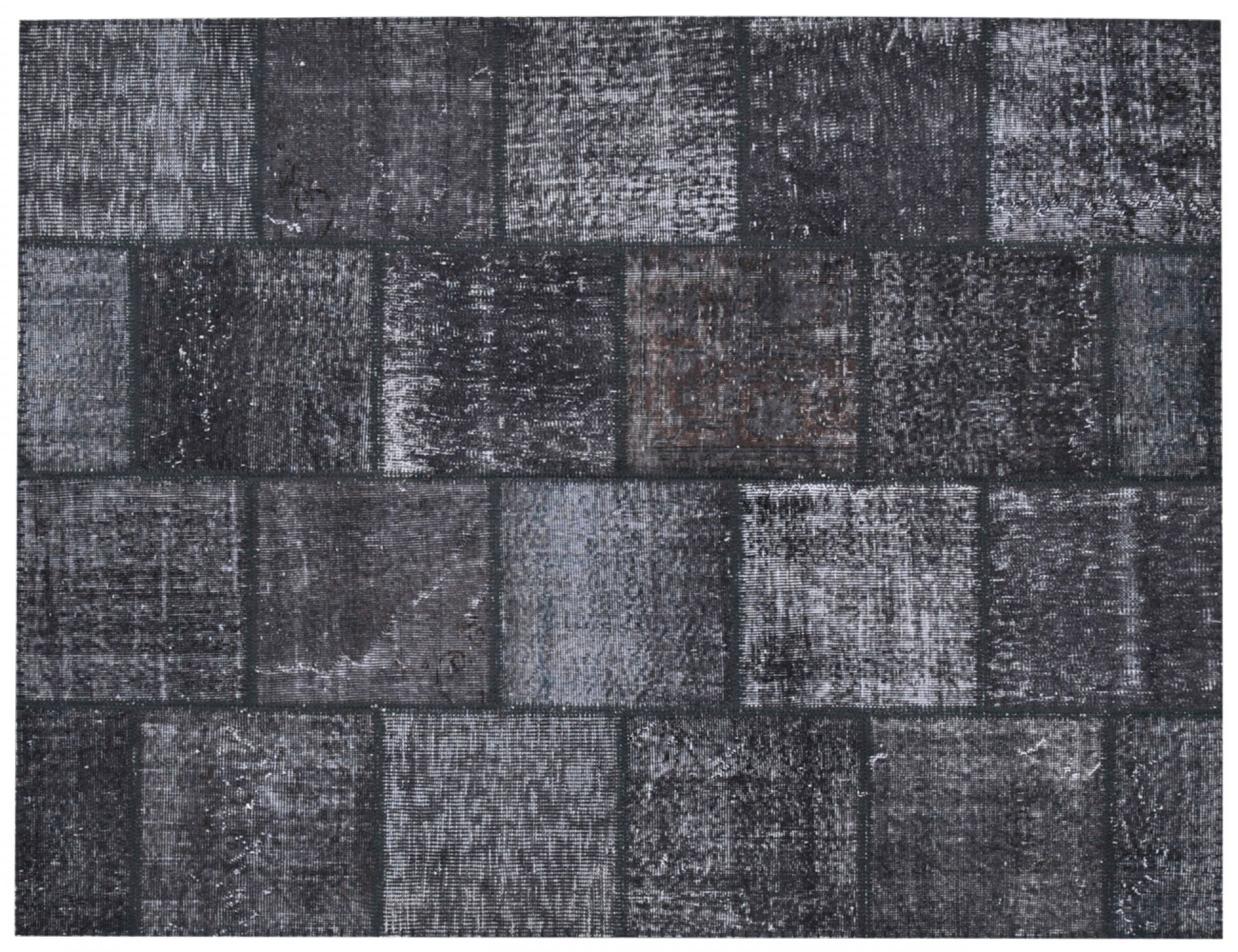 Patchwork Χαλί  Μαύρο <br/>198 x 159 cm