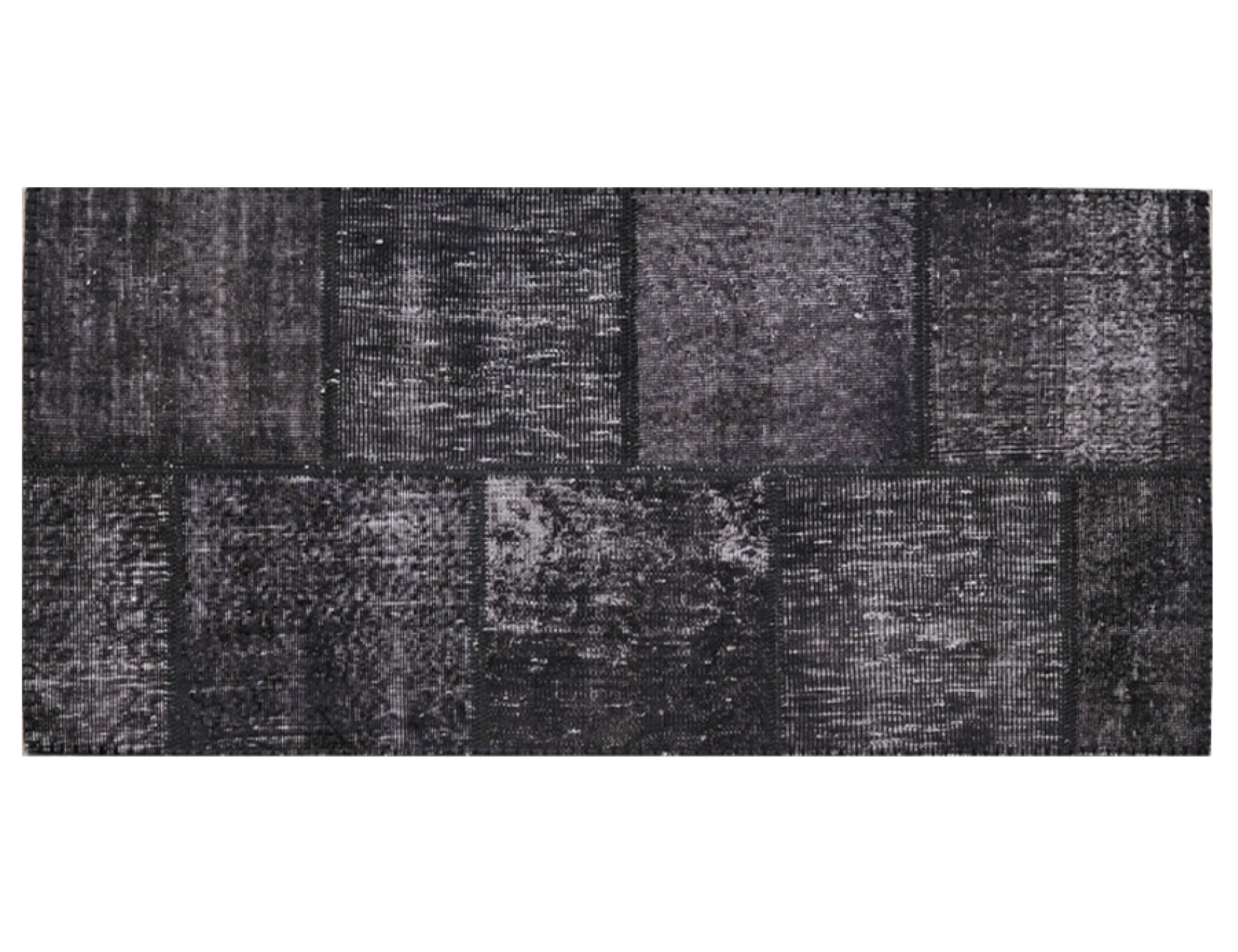 Patchwork Χαλί  Μαύρο <br/>158 x 79 cm