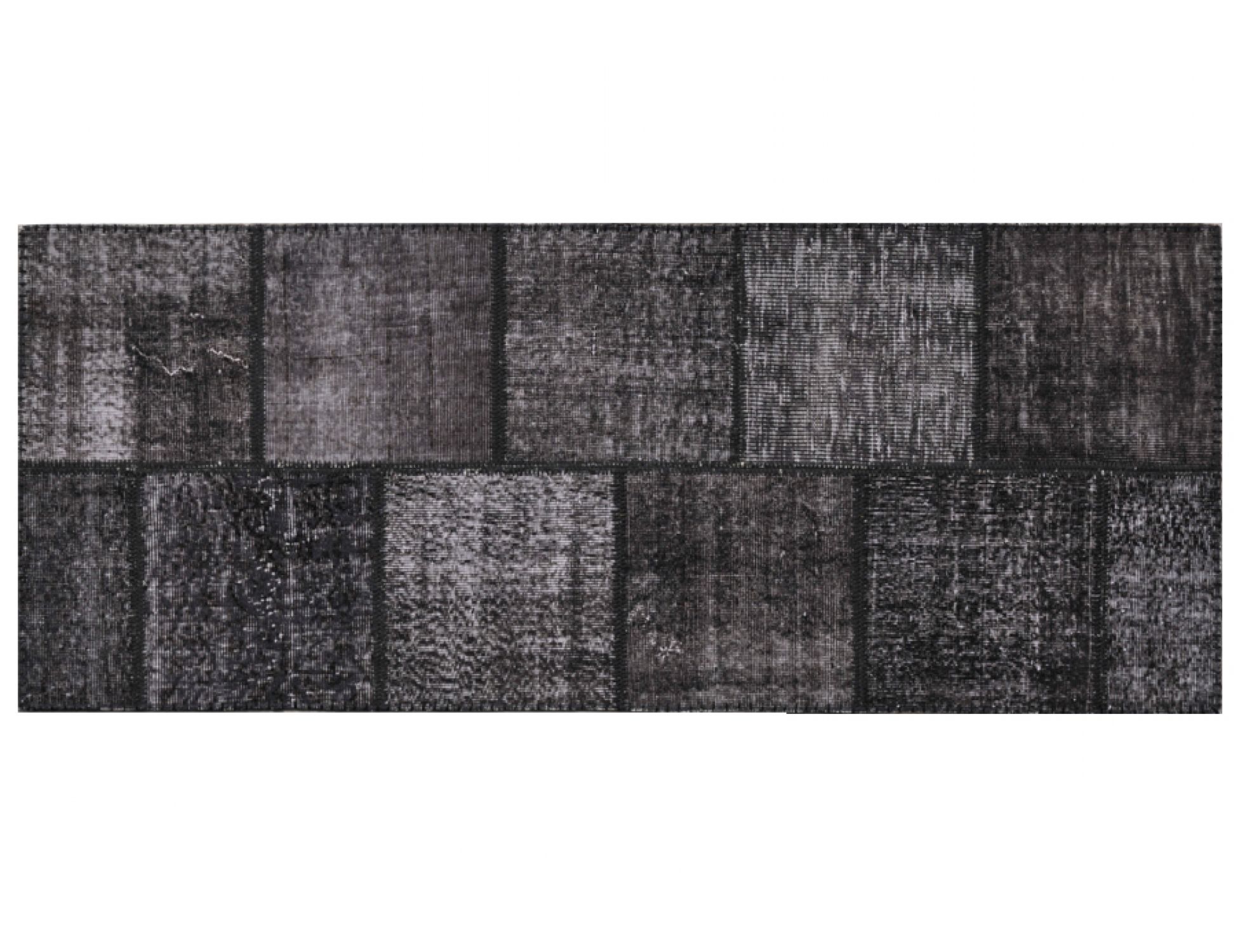 Patchwork Χαλί  Μαύρο <br/>199 x 79 cm