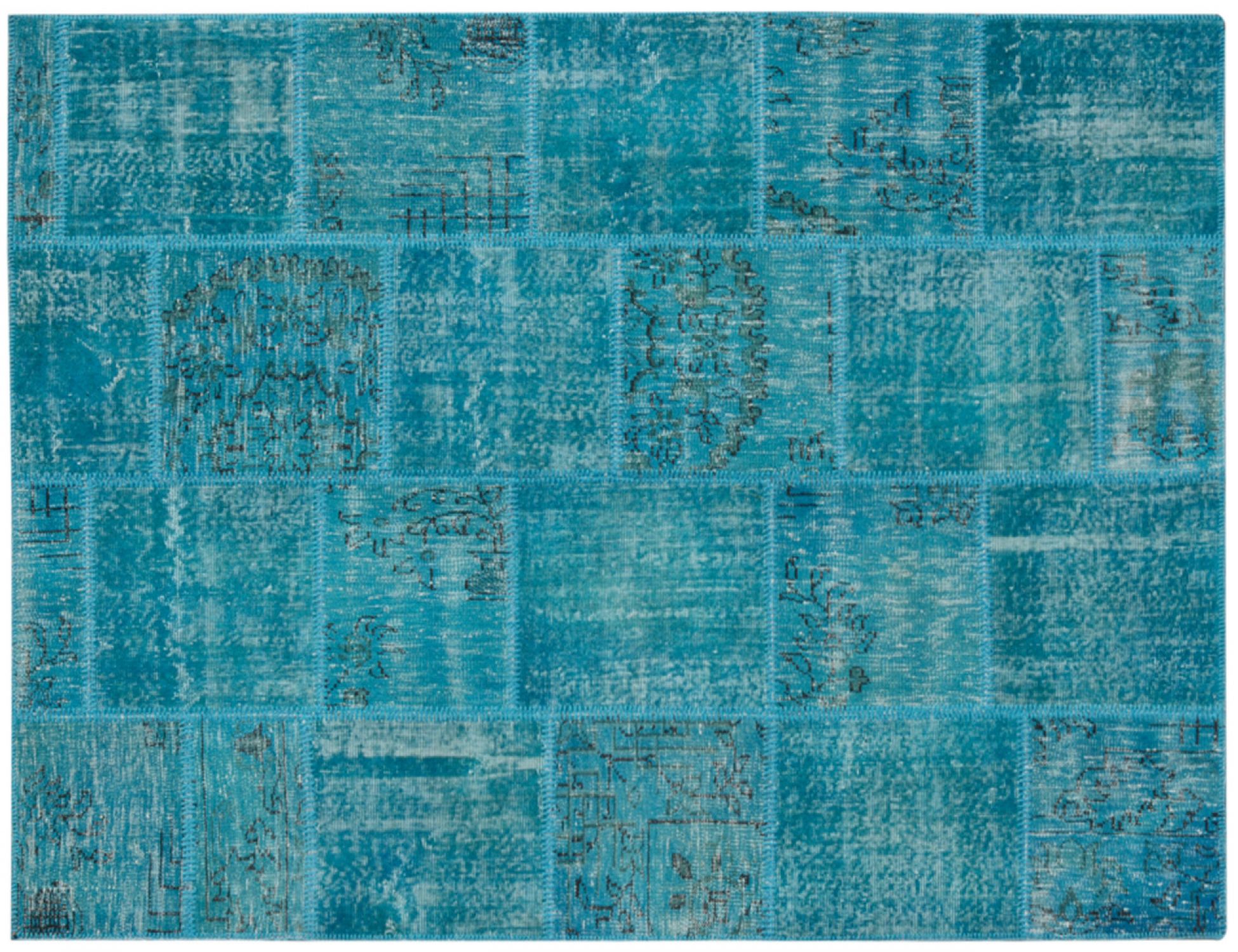 Patchwork Χαλί  Μπλε <br/>240 x 170 cm