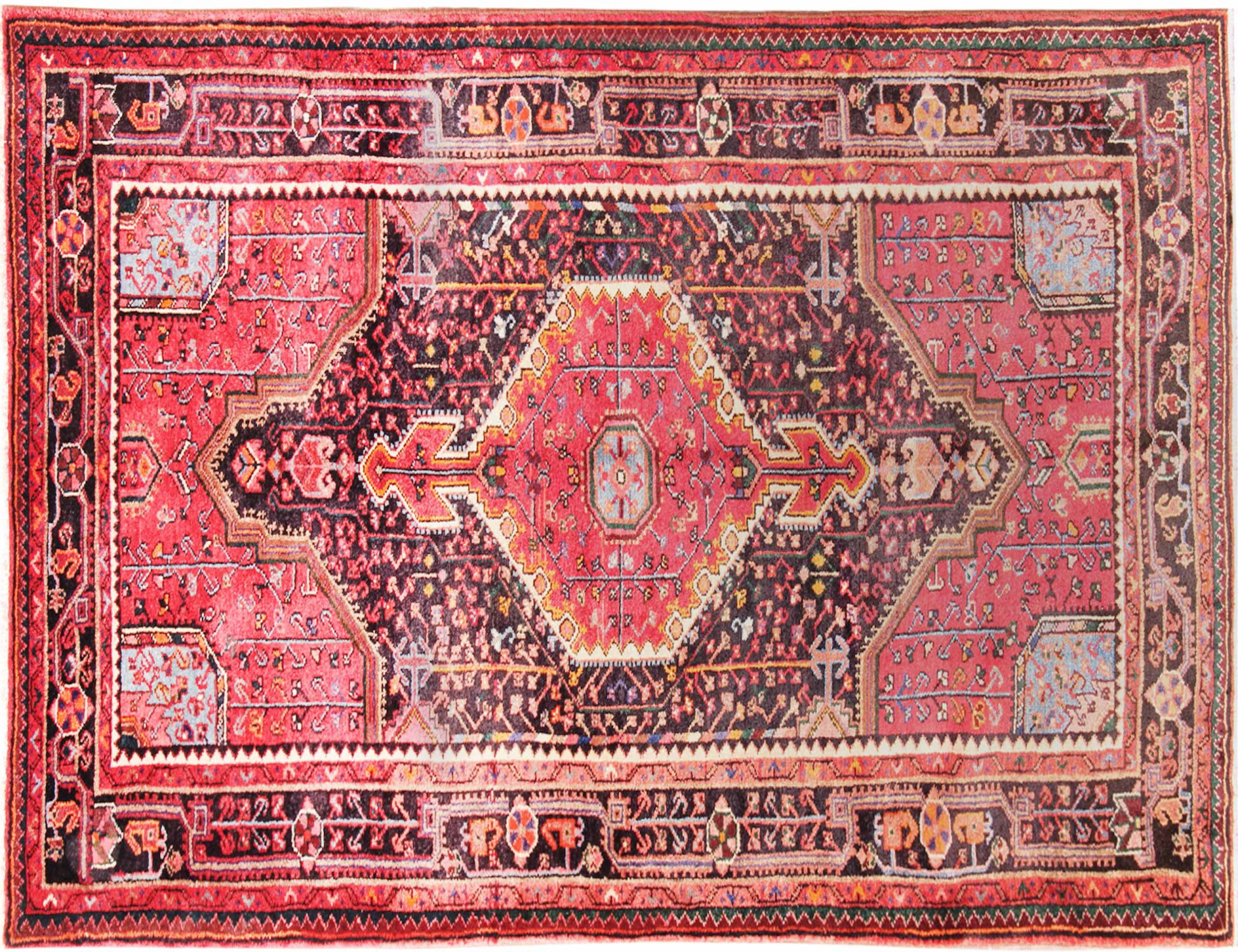 Hamadan Χαλί  Κόκκινο <br/>241 x 140 cm