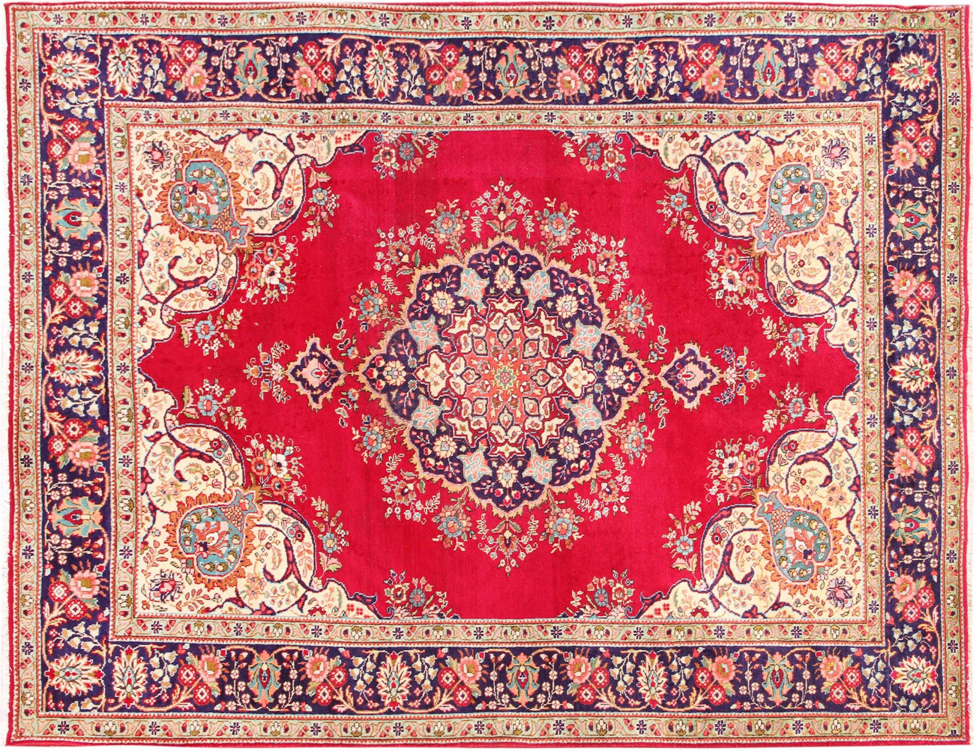 Tabriz Χαλί  Κόκκινο <br/>293 x 199 cm