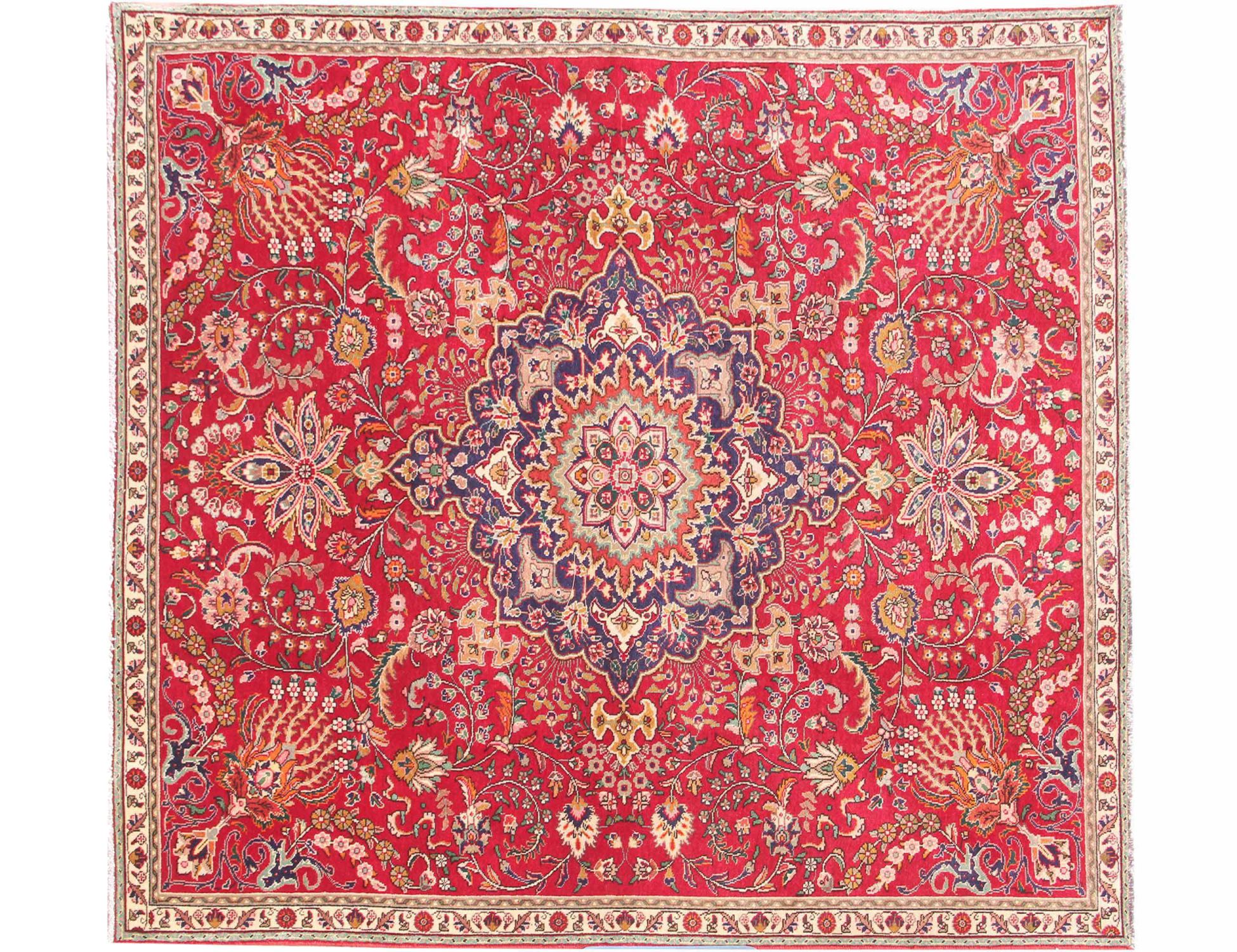 Tabriz Χαλί  Κόκκινο <br/>264 x 226 cm