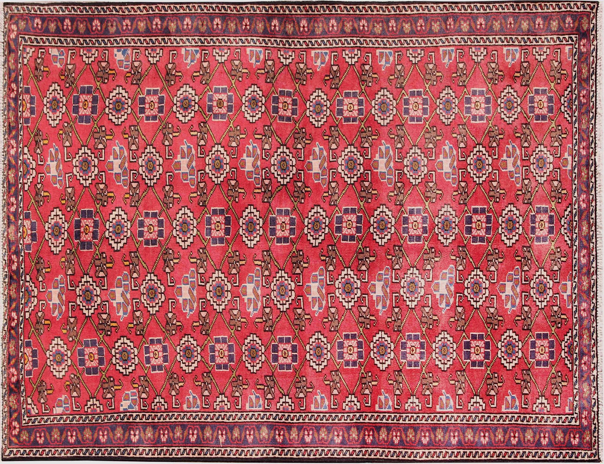 Hamadan Χαλί  Κόκκινο <br/>199 x 128 cm