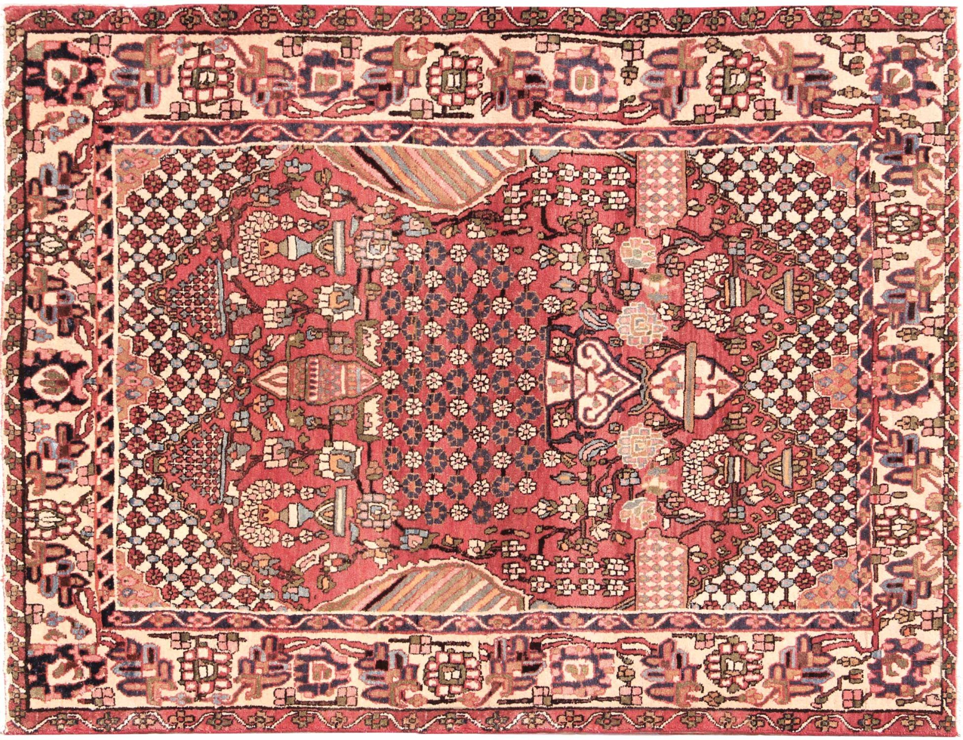 Hamadan Χαλί  Κόκκινο <br/>198 x 141 cm