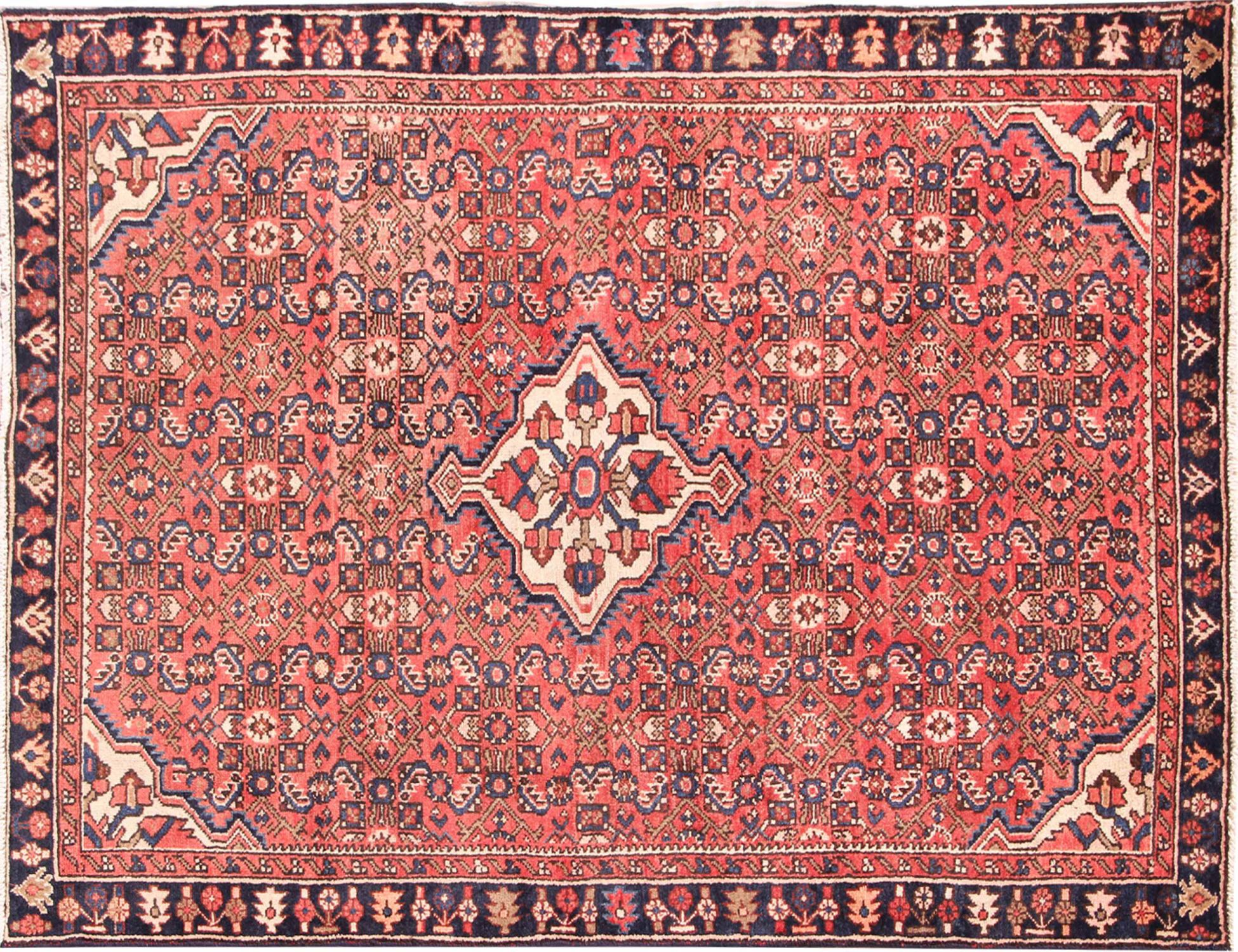Hamadan Χαλί  Κόκκινο <br/>200 x 146 cm