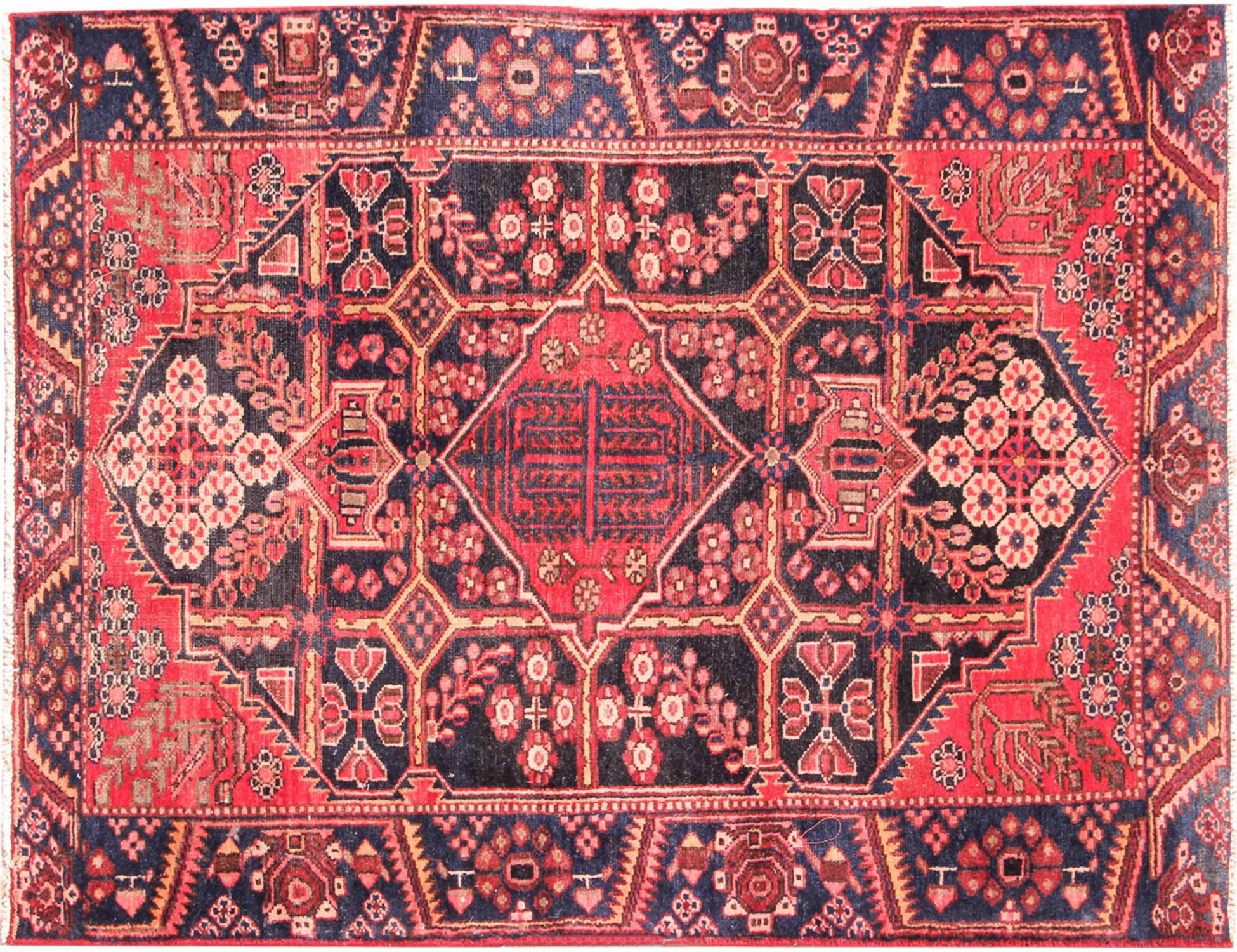Hamadan Χαλί  Κόκκινο <br/>202 x 132 cm