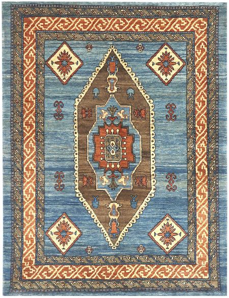 Persian Rug 198 x 158 Μπλε