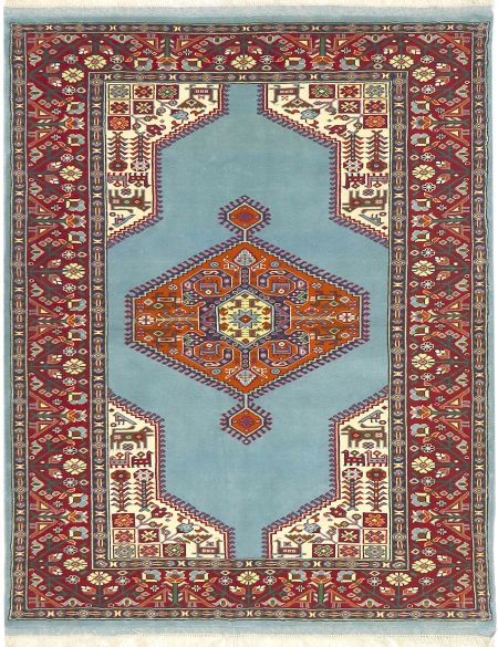 Persian Rug 198 x 132 Μπλε