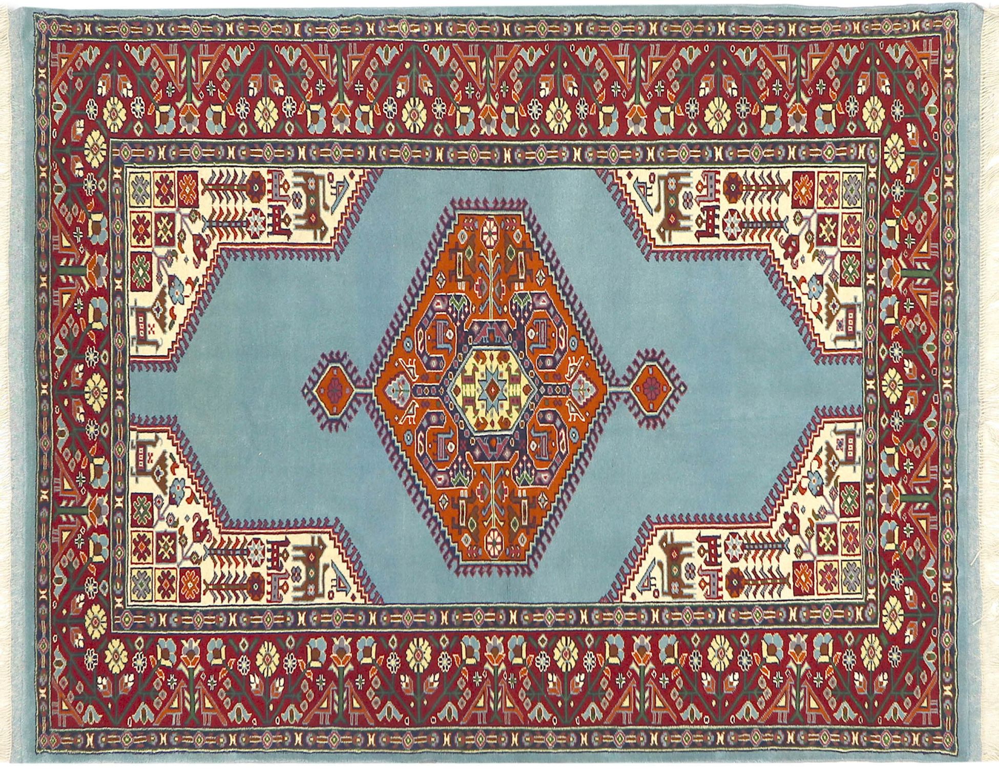Persian Rug  Μπλε <br/>198 x 132 cm