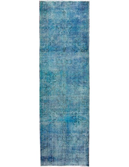 Persian vintage carpet 364 x 114 Μπλε