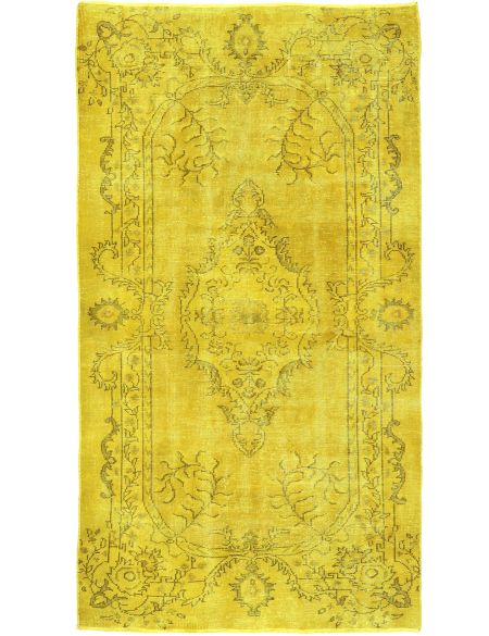 Persian Vintage Χαλί 257 x 139 Κίτρινο