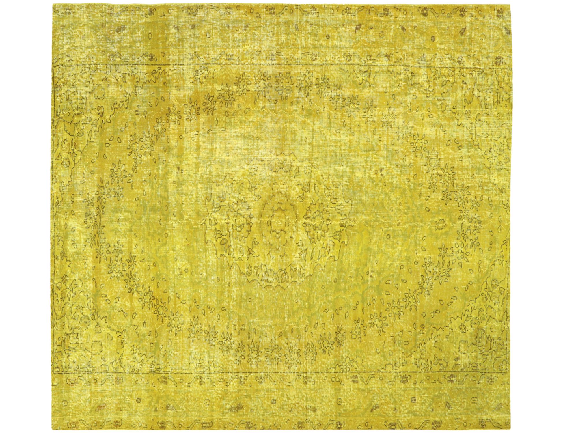 Persian Vintage Χαλί  Κίτρινο <br/>210 x 210 cm