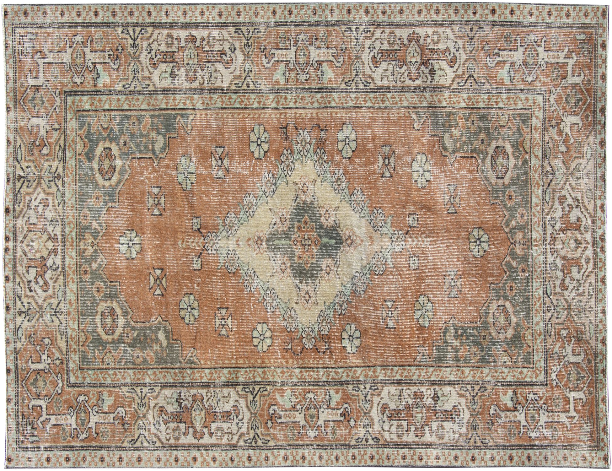 Vintage Χαλί  Καφέ <br/>234 x 142 cm