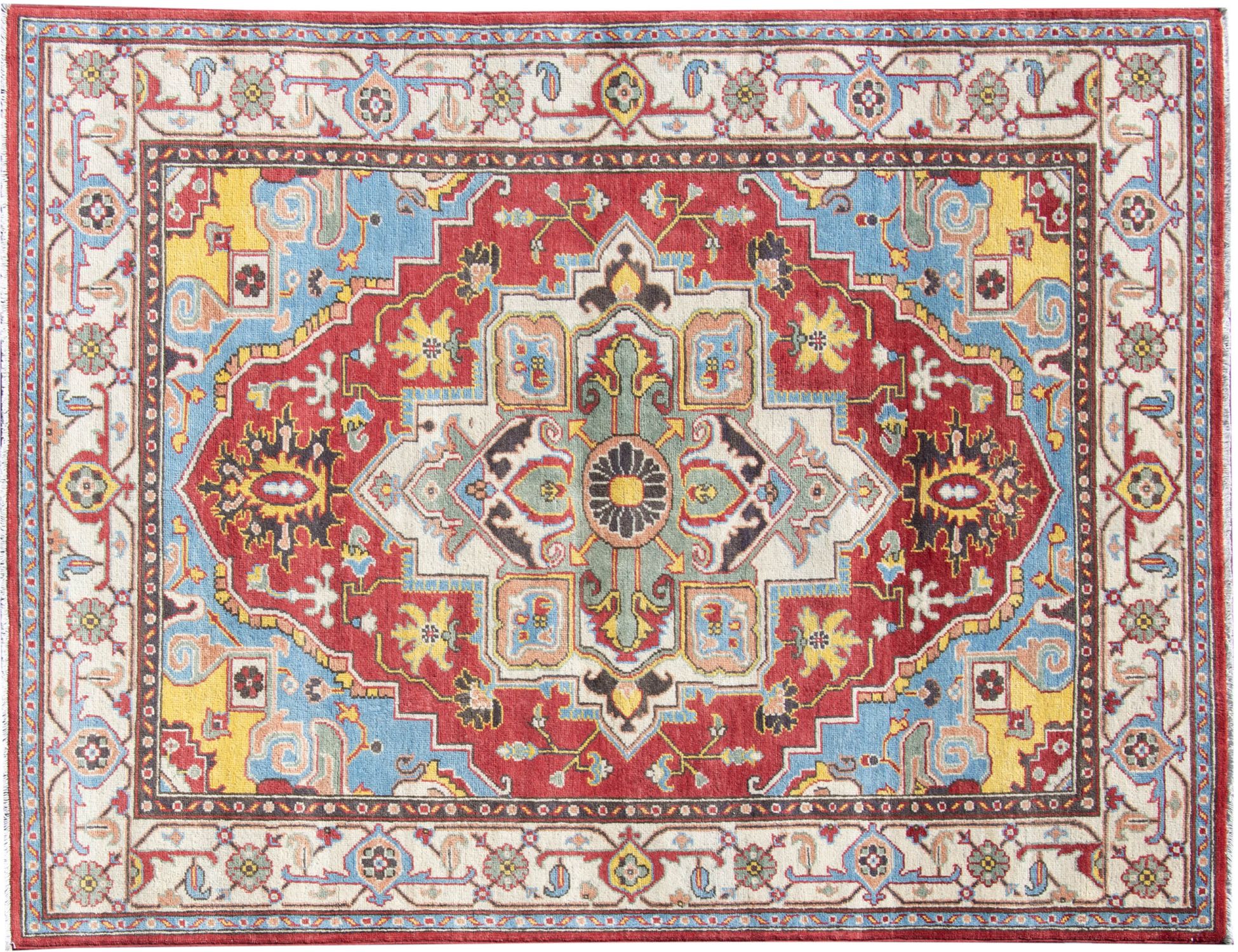 Kazak Χαλί  Μπλε <br/>205 x 151 cm