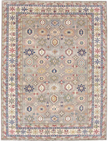 Kazak Χαλί 535 x 349 Γκρι