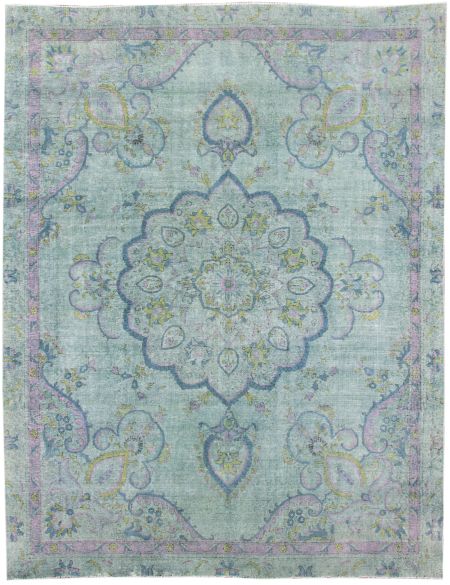 Persian Vintage Χαλί 339 x 268 Τυρκουάζ