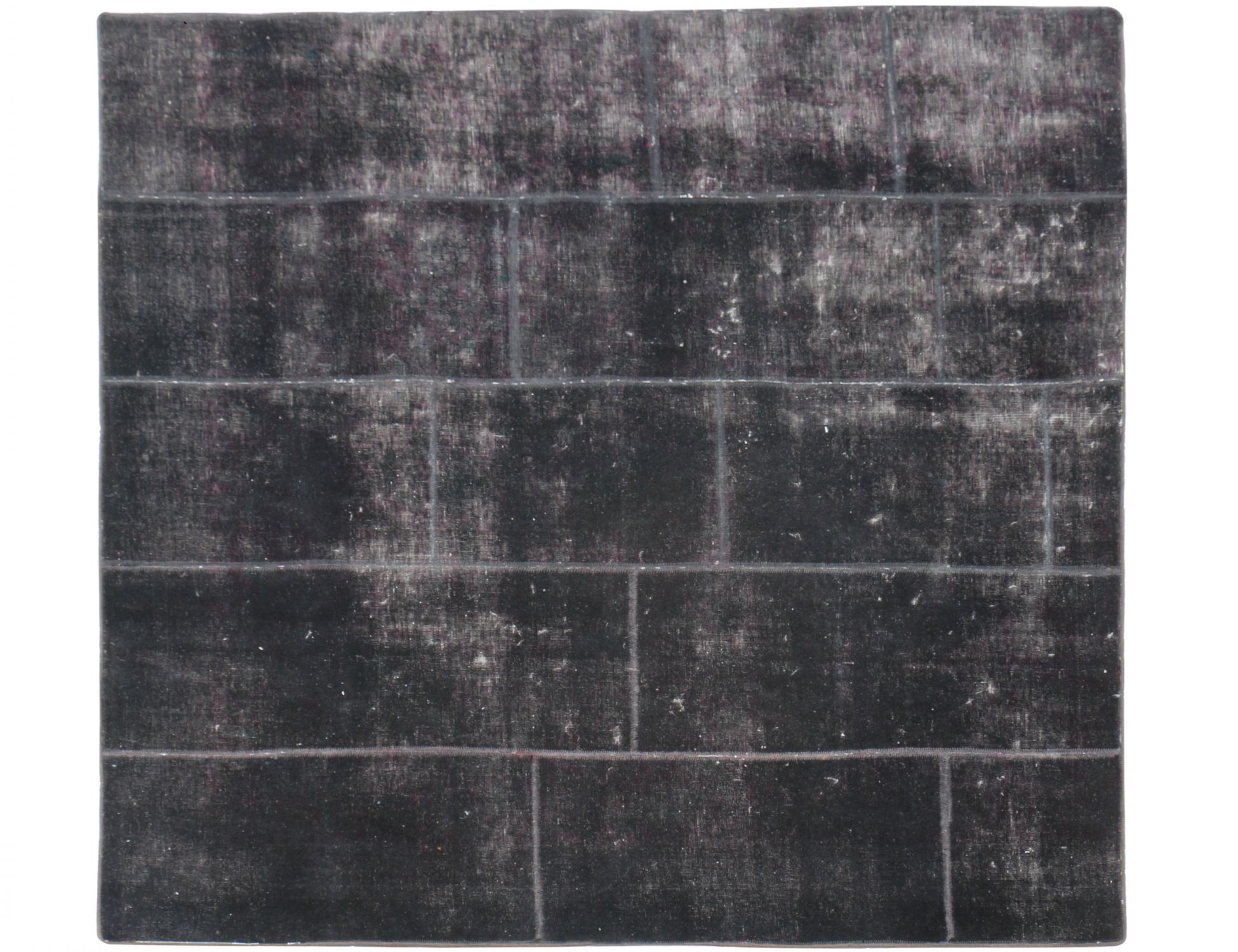 Patchwork Χαλί  Μαύρο <br/>230 x 230 cm