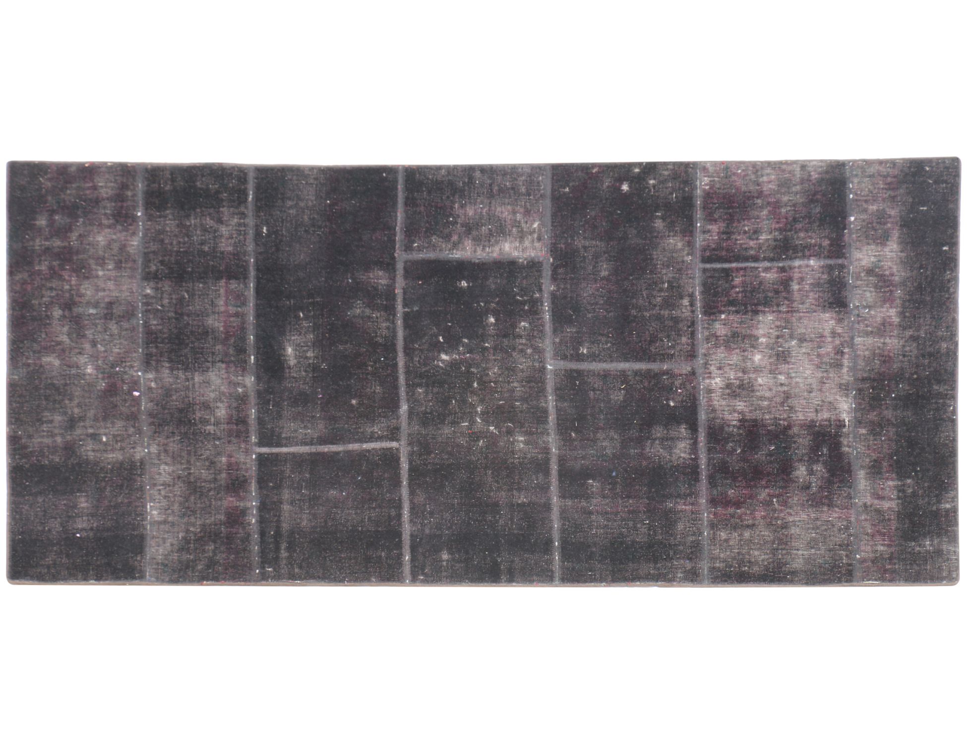 Patchwork Χαλί  Μαύρο <br/>257 x 120 cm