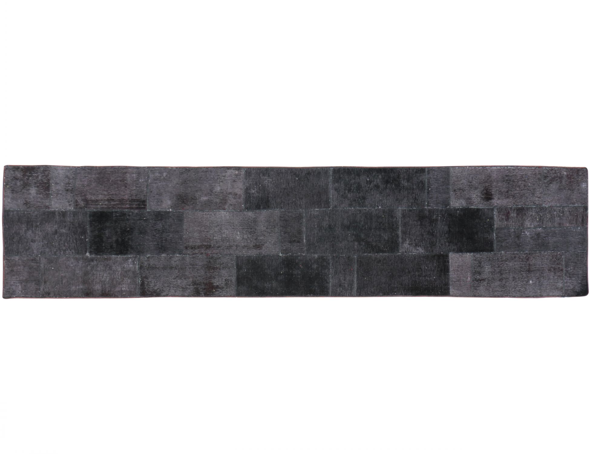 Patchwork Χαλί  Μαύρο <br/>372 x 82 cm