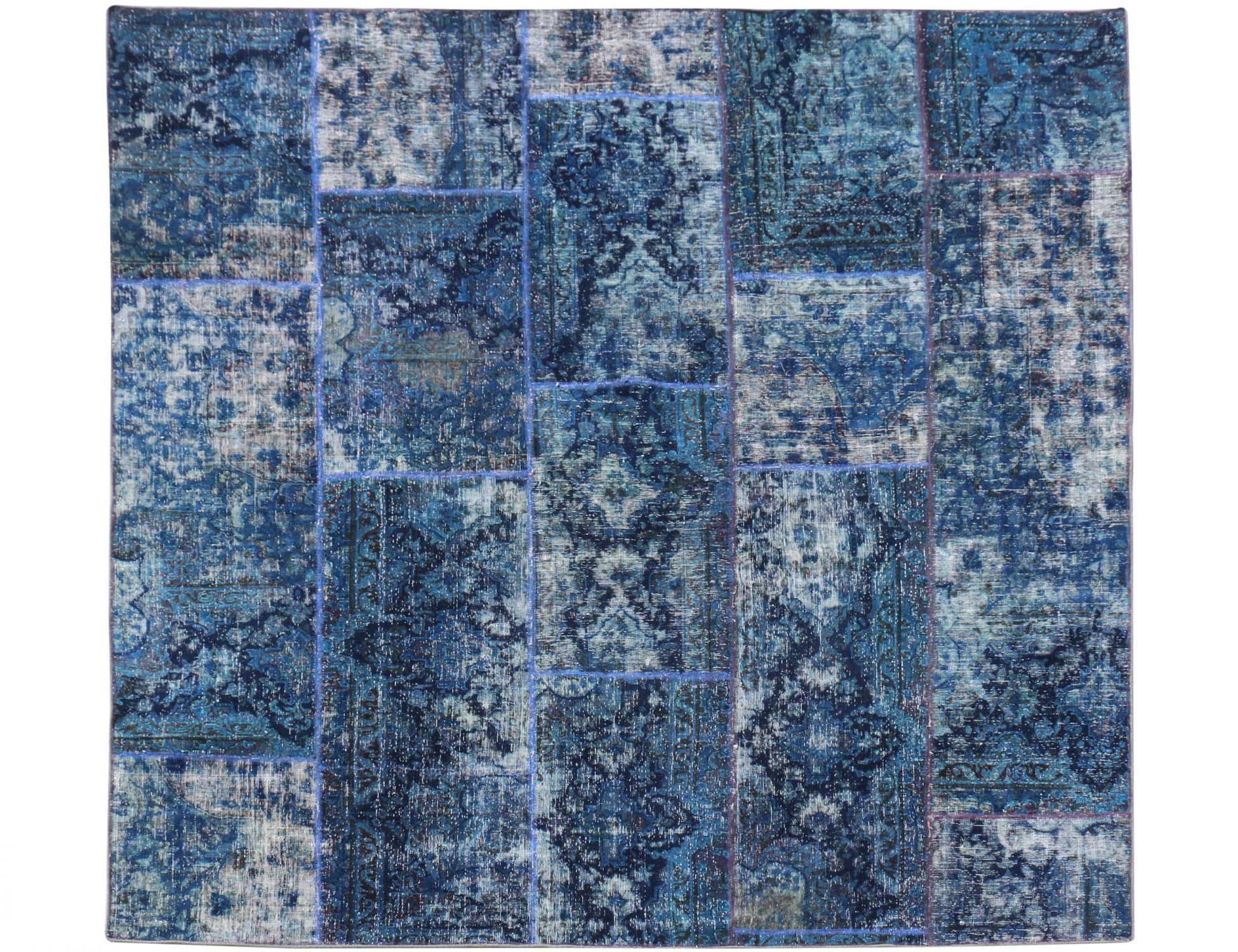 Patchwork Χαλί  Μπλε <br/>250 x 250 cm