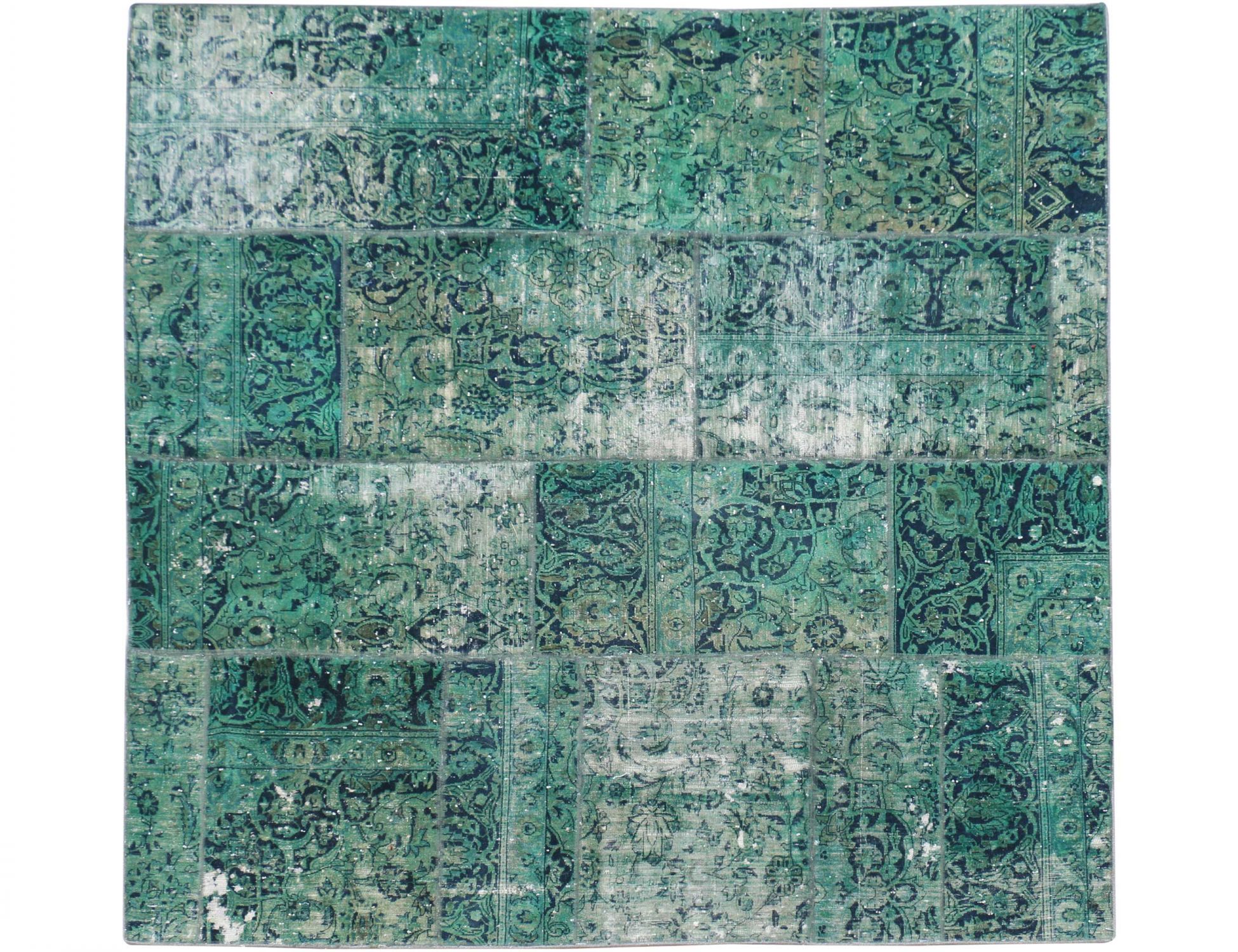 Patchwork Χαλί  Πράσινο <br/>250 x 250 cm