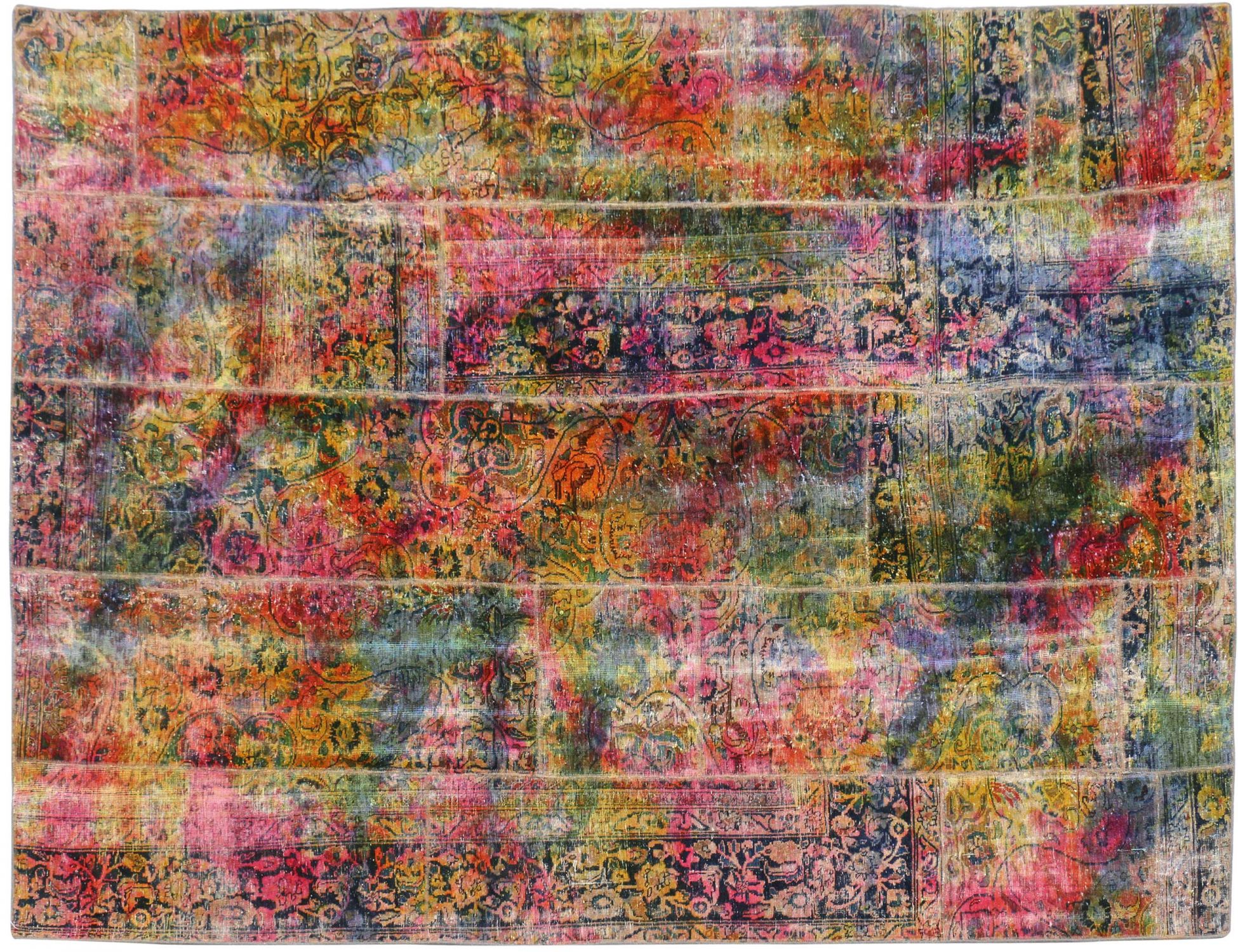 Περσικό Patchwork Χαλί  Πολύχρωμο <br/>330 x 226 cm