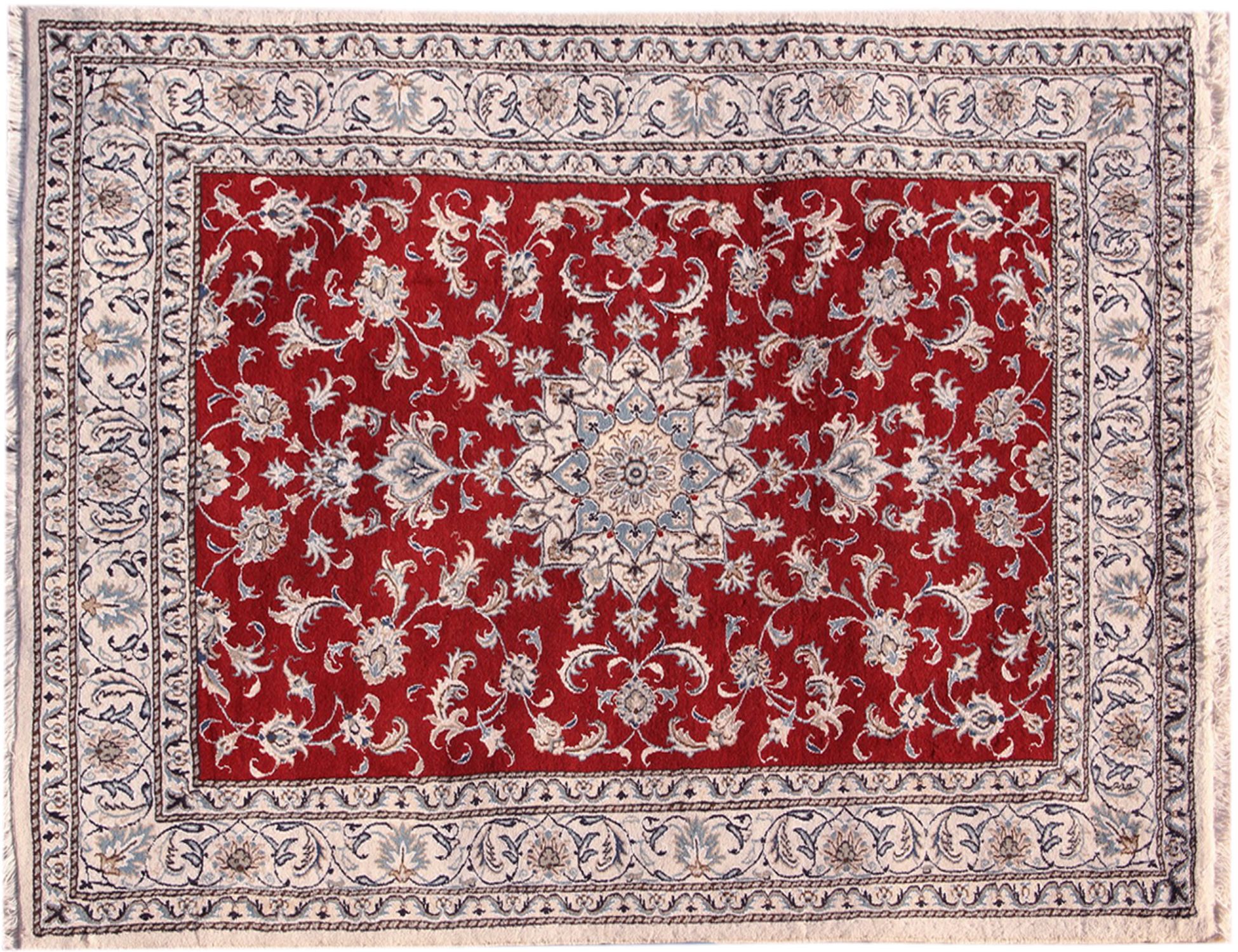 Persian Nain Rug  Κόκκινο <br/>240 x 164 cm