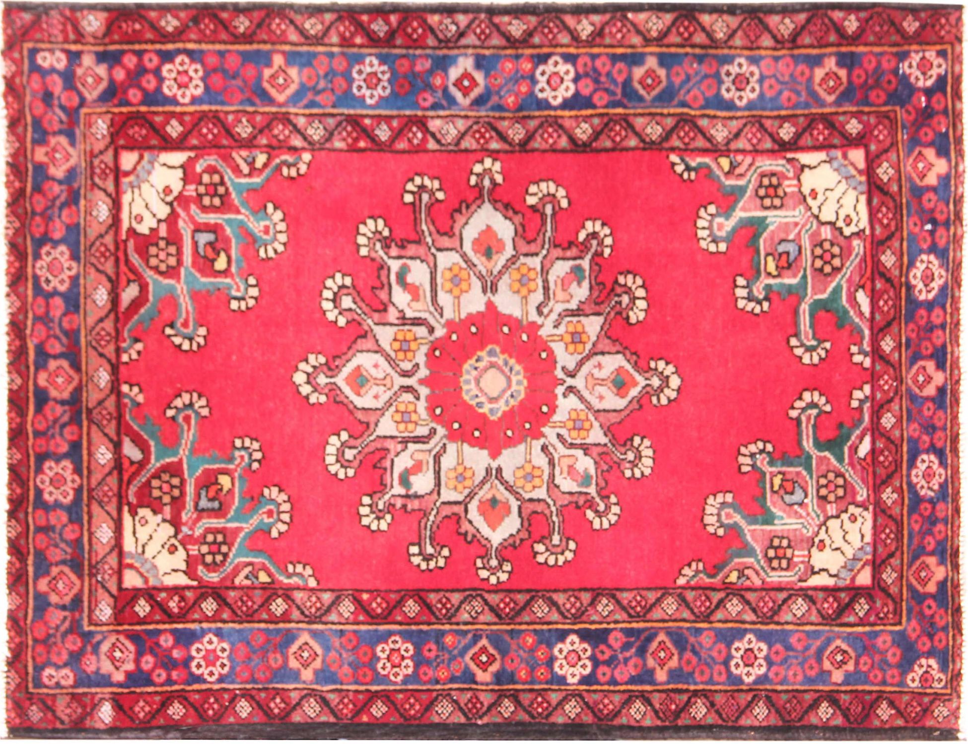 Hamadan Χαλί  Κόκκινο <br/>93 x 77 cm