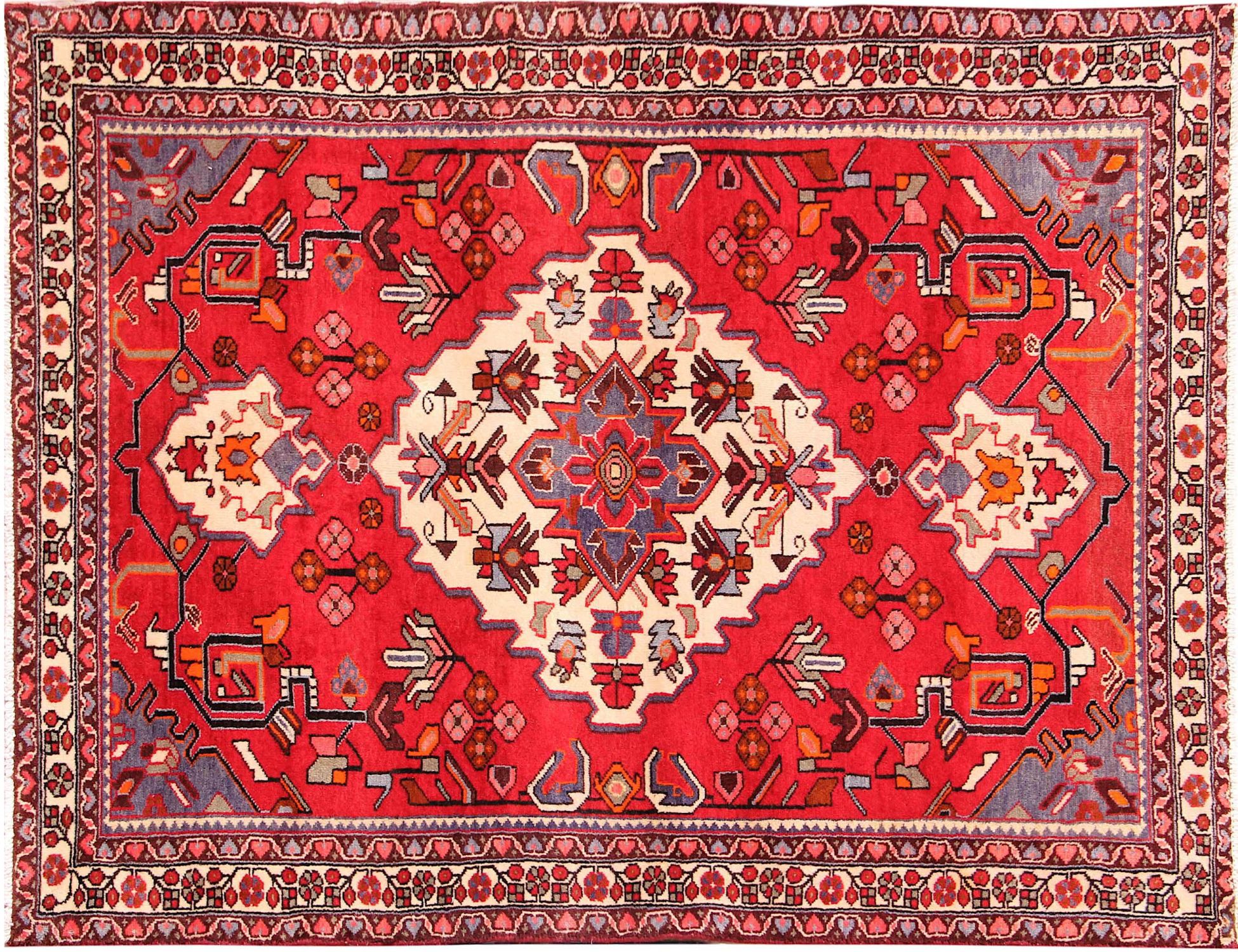 Hamadan Χαλί  Κόκκινο <br/>200 x 130 cm