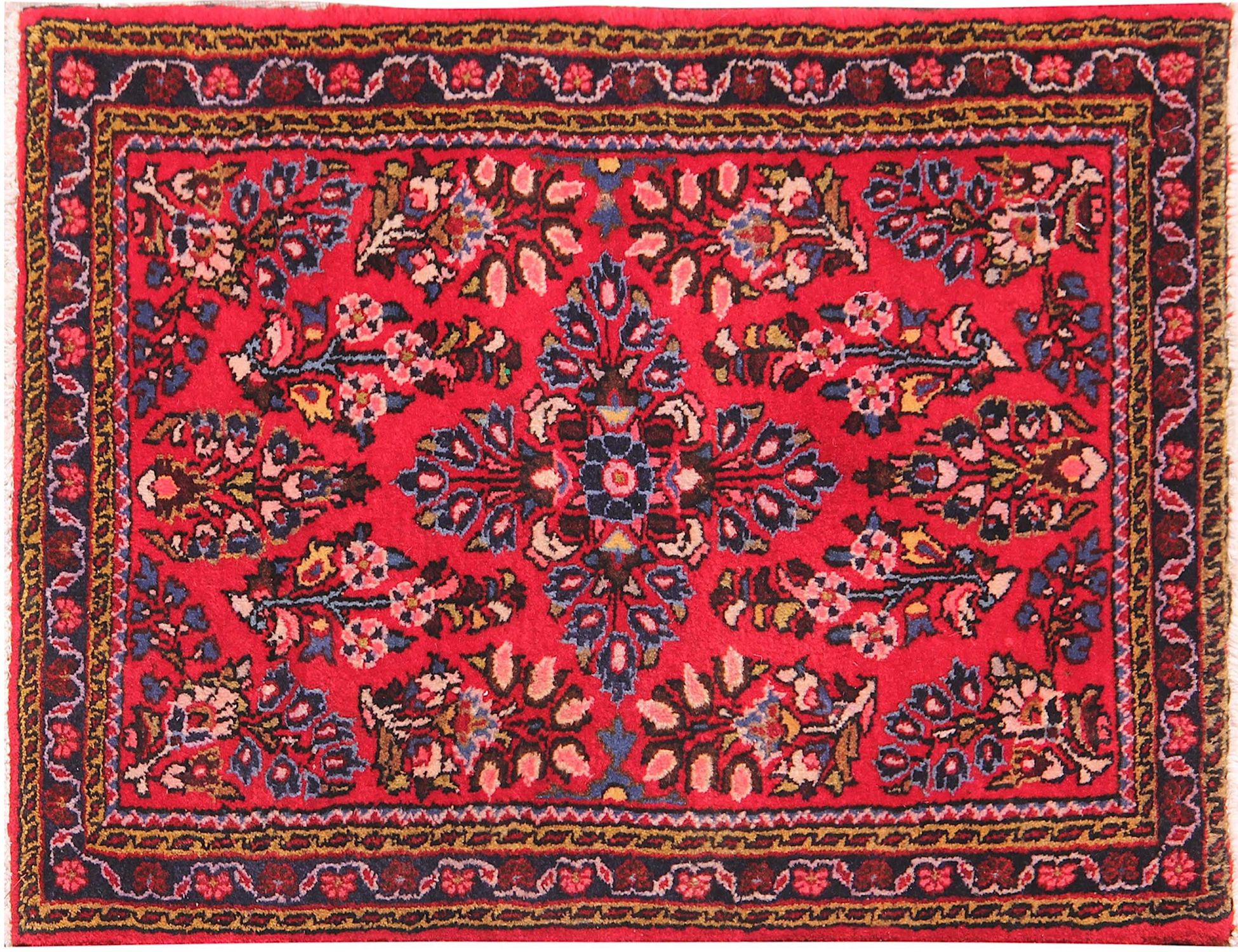 Hamadan Χαλί  Κόκκινο <br/>92 x 62 cm
