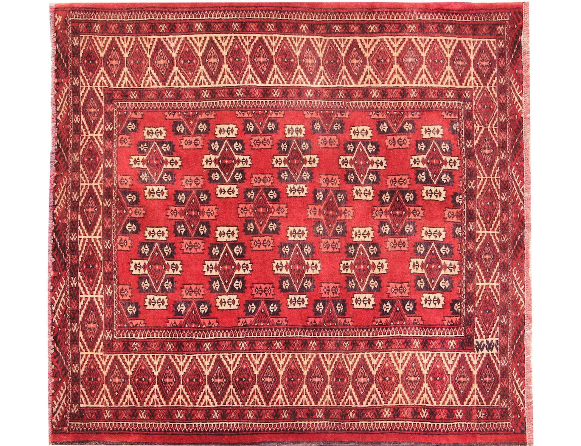 Turkman Χαλί  Κόκκινο <br/>142 x 131 cm