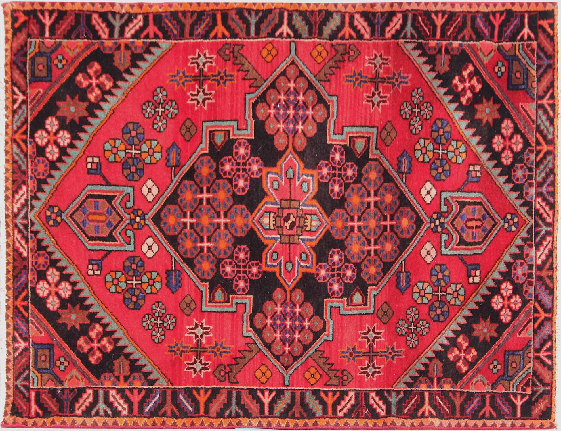 Hamadan Χαλί  Κόκκινο <br/>150 x 98 cm