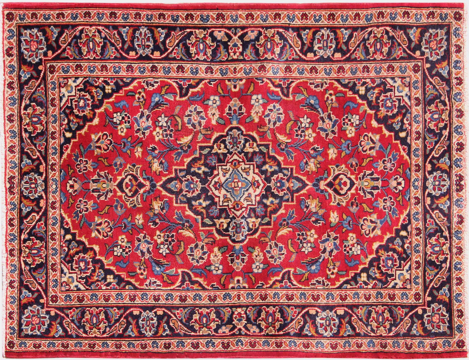 Keshan Χαλί  Κόκκινο <br/>136 x 100 cm