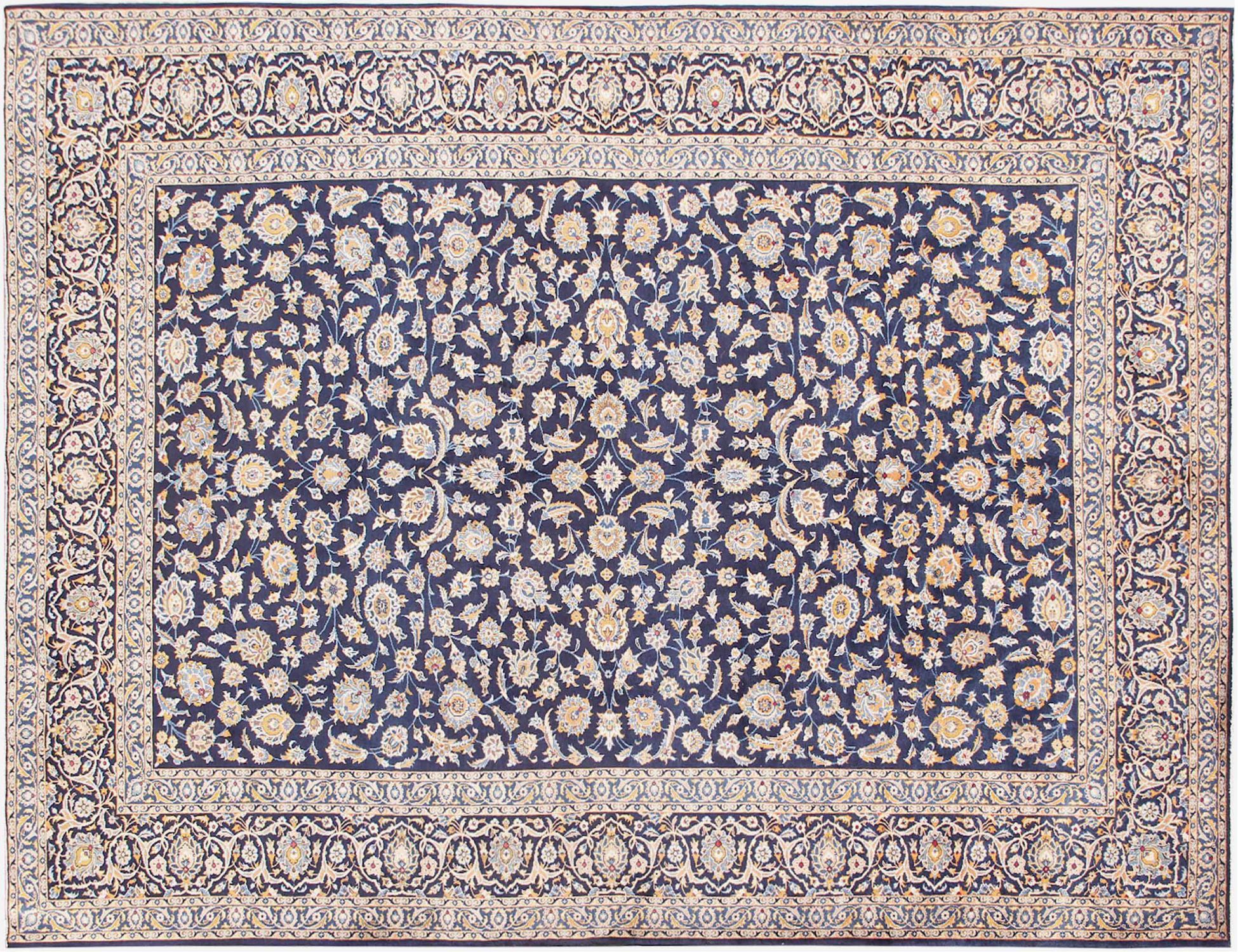 Keshan Χαλί  Μπλε <br/>378 x 273 cm