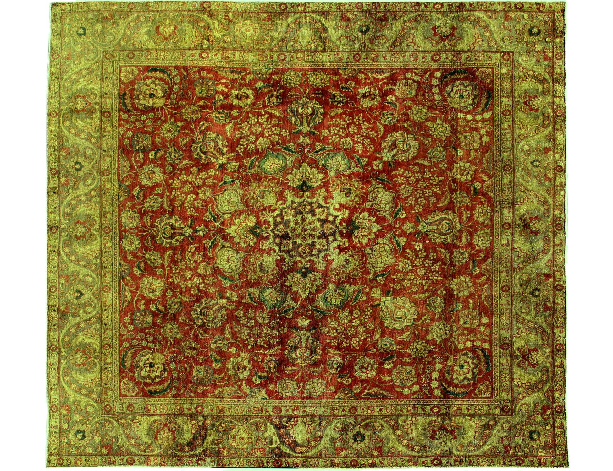 Persian Vintage Χαλί  Πράσινο <br/>277 x 277 cm