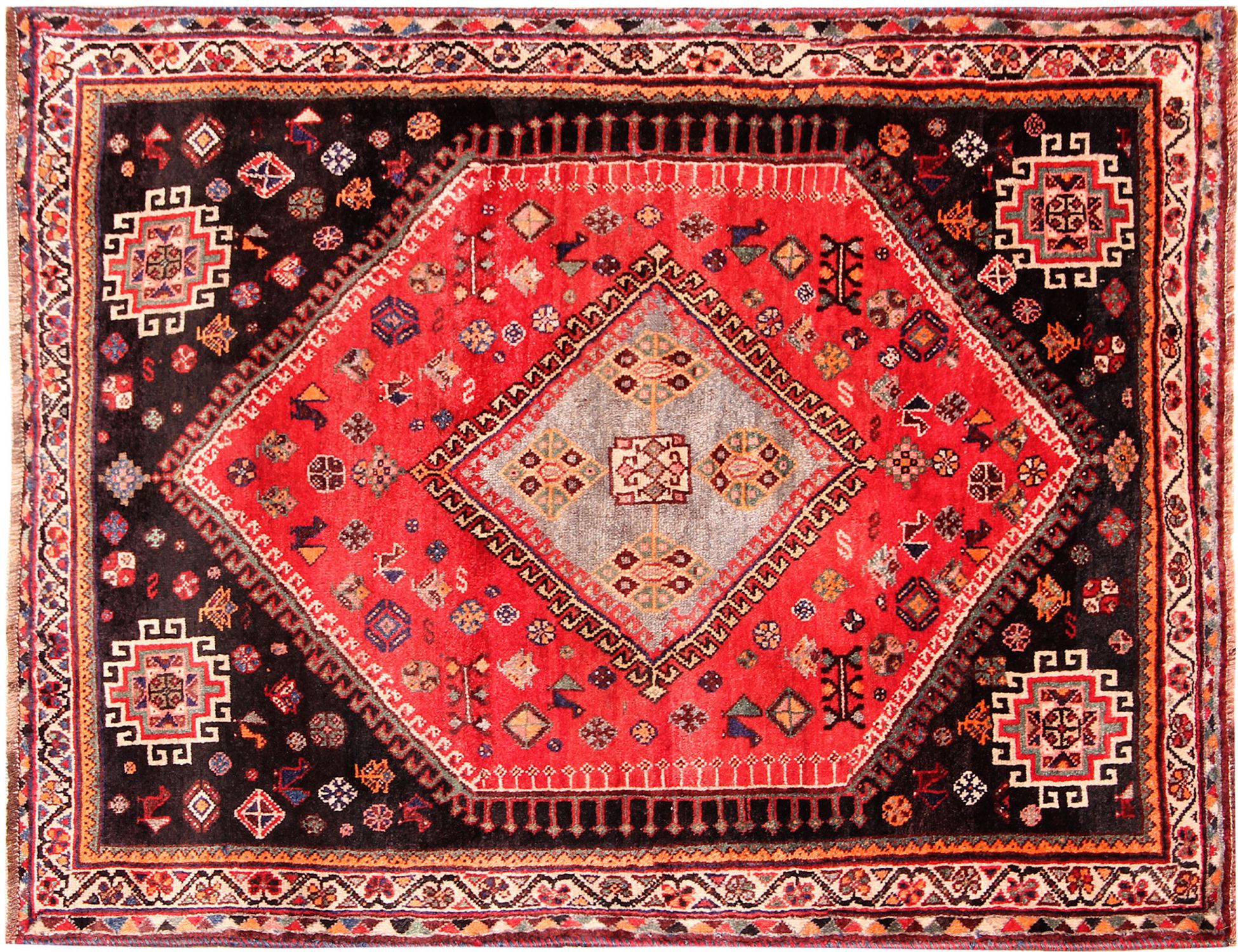 Qashqai Χαλί  Κόκκινο <br/>158 x 118 cm