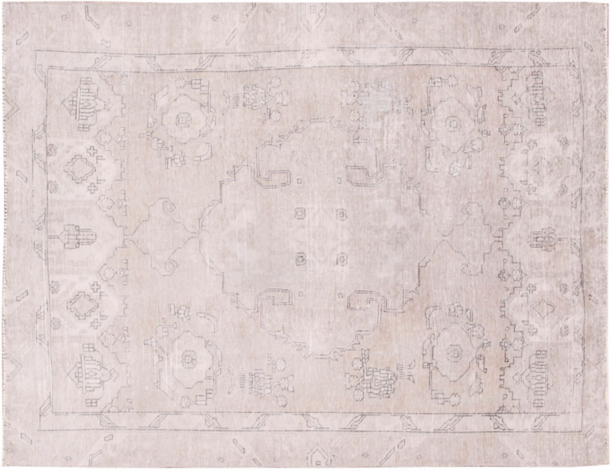 Persian vintage carpet  Μπεζ <br/>246 x 172 cm