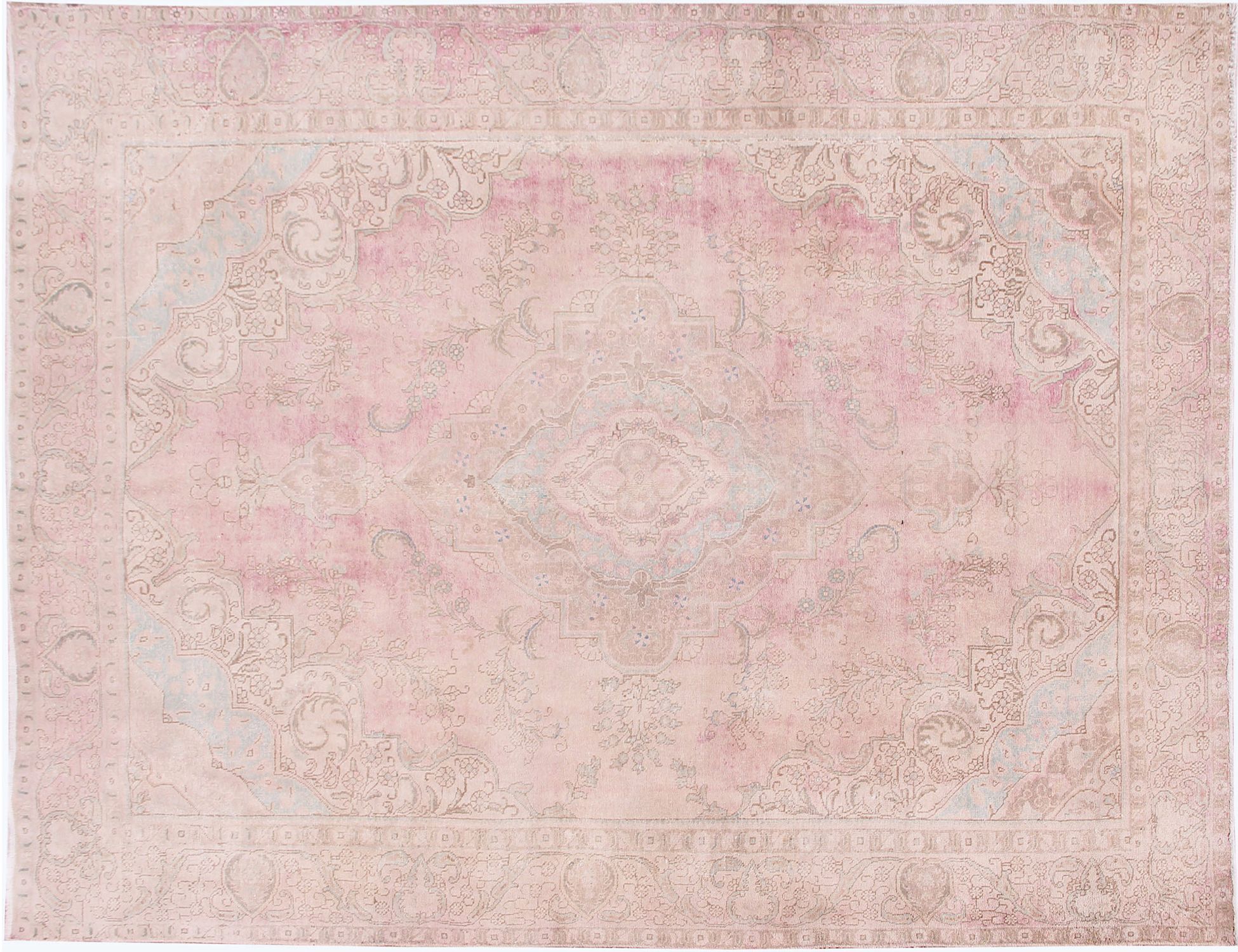 Persian vintage carpet  Μπεζ <br/>382 x 273 cm