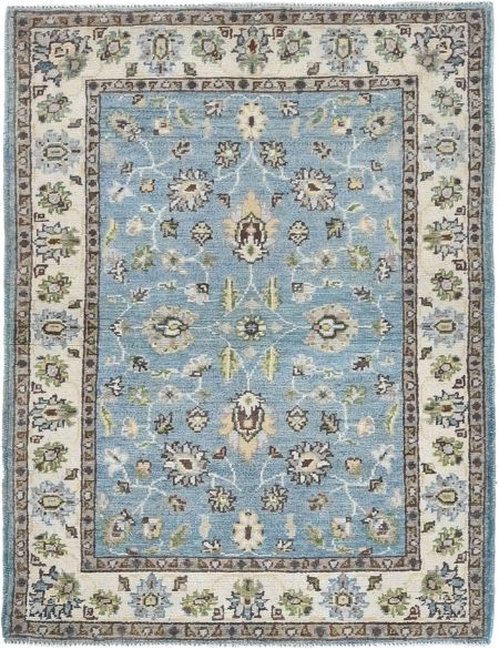 Chobi Χαλί 122 x 84 Μπλε