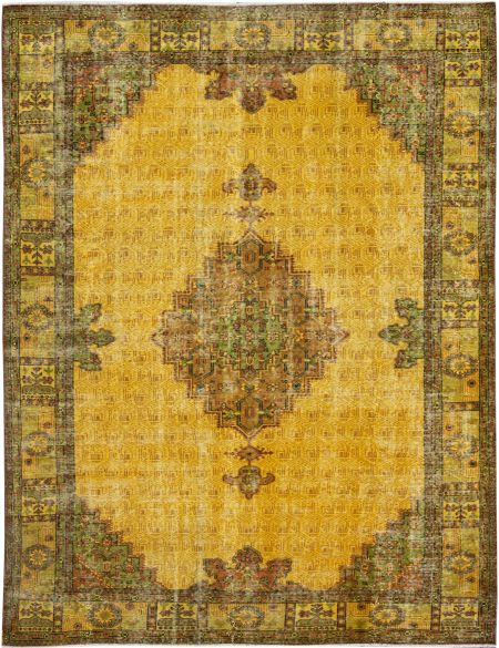 Persian Vintage Χαλί 271 x 190 Κίτρινο