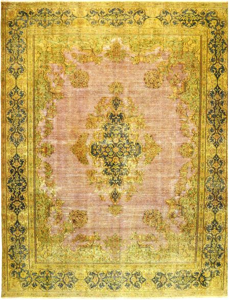 Persian Vintage Χαλί 387 x 289 Κίτρινο