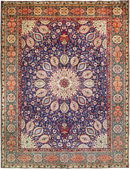 Persian Rug 389 x 300 Μπλε