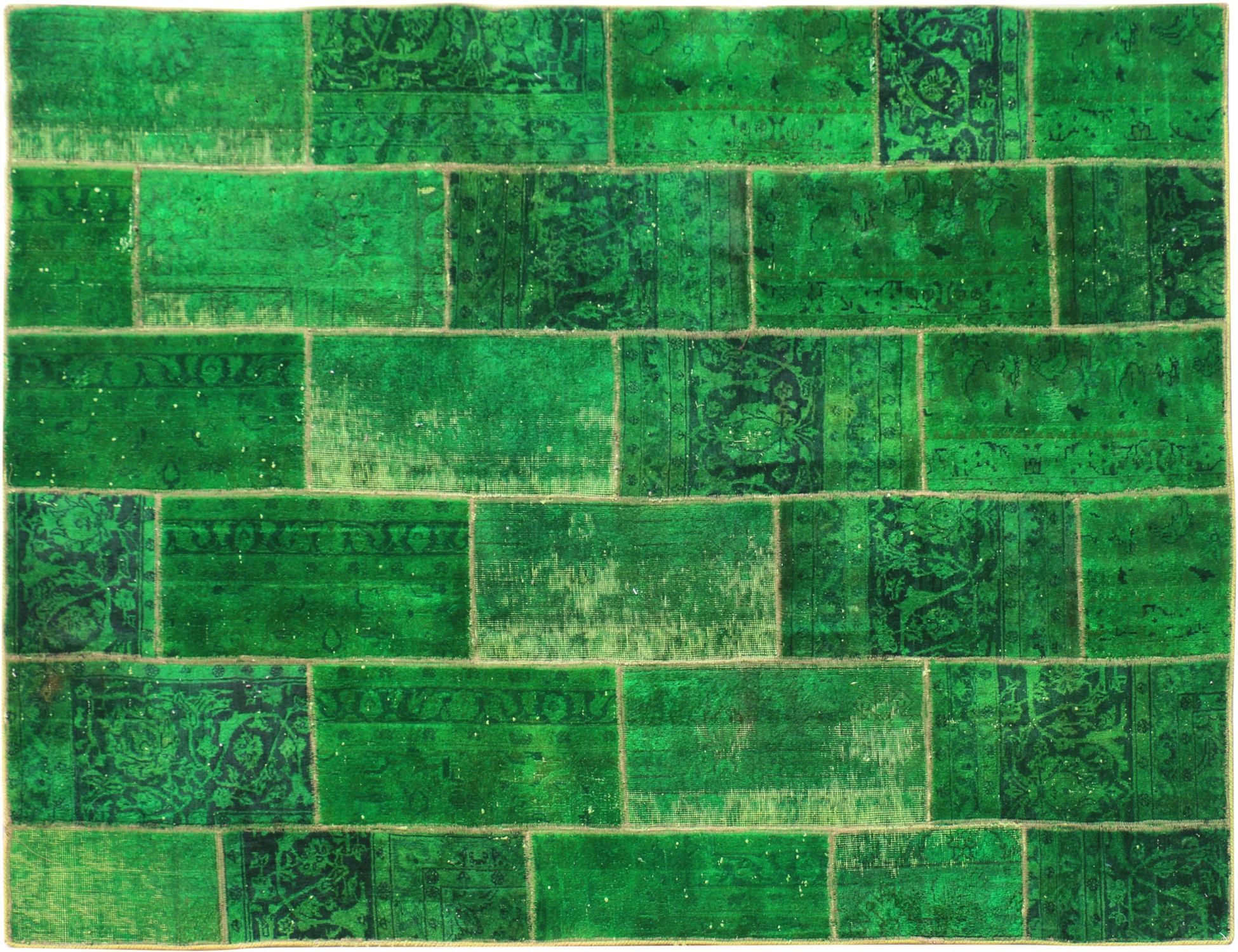 Περσικό Patchwork  Πράσινο <br/>240 x 170 cm